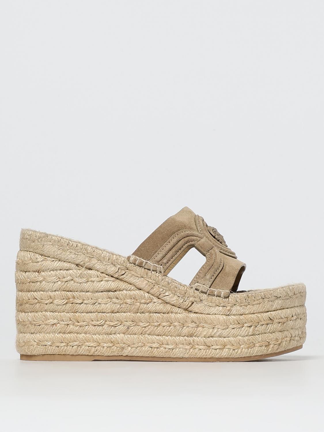 Espadrille VERSACE Woman color Beige