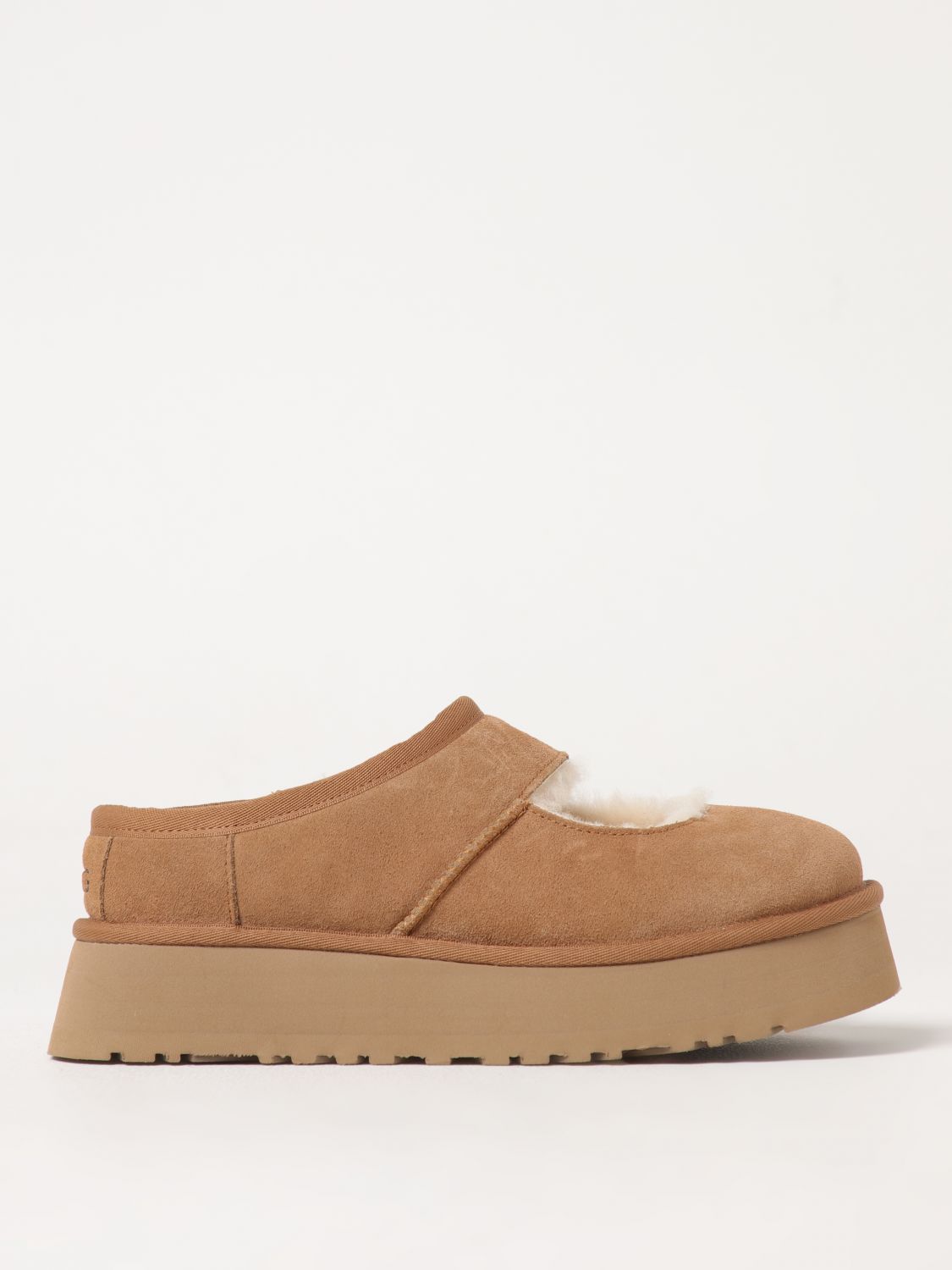 Shop Ugg Flat Shoes Woman Color Hazel
