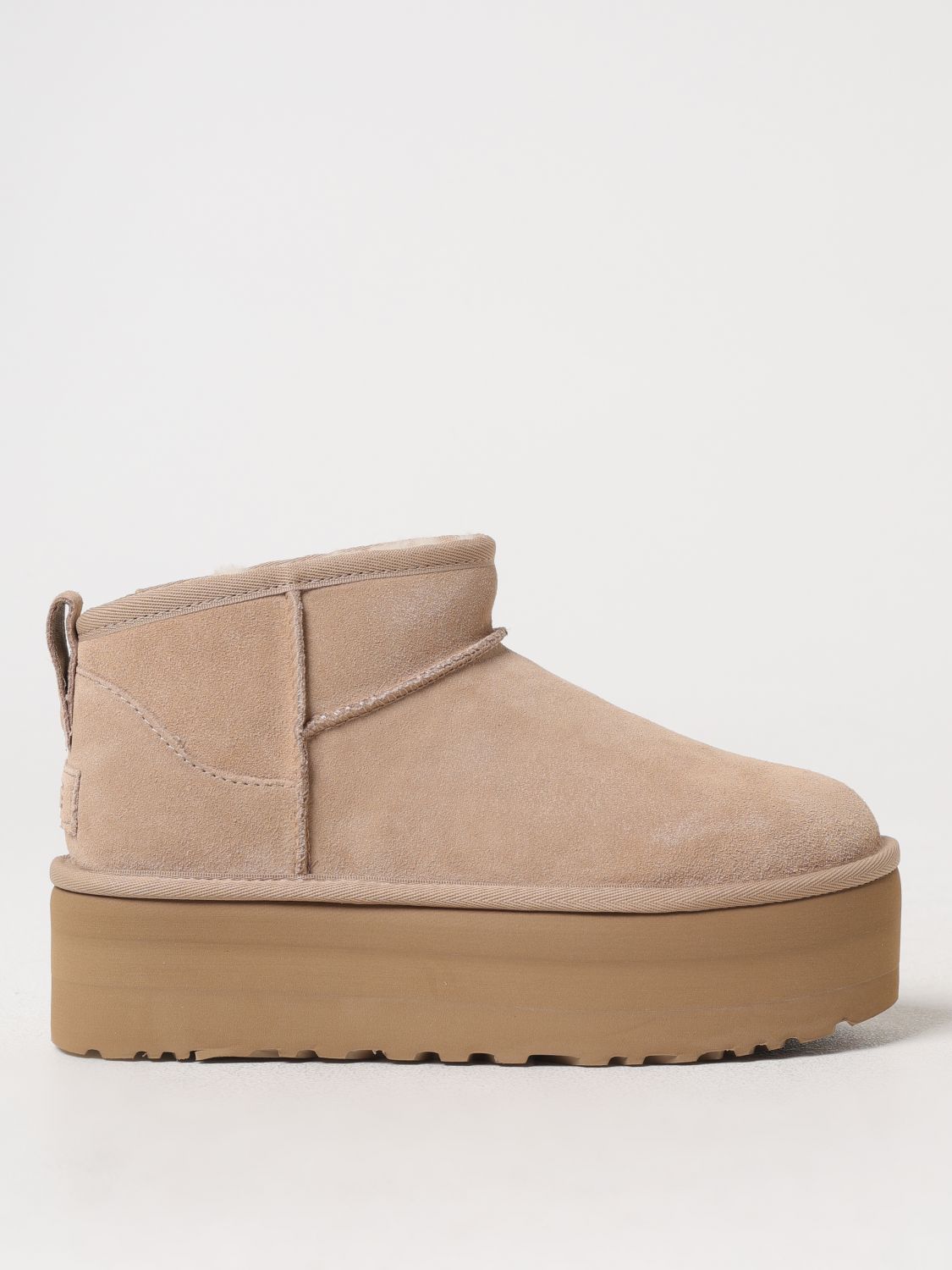 Ugg Classic Ultra Mini Boot With Platform In Beige