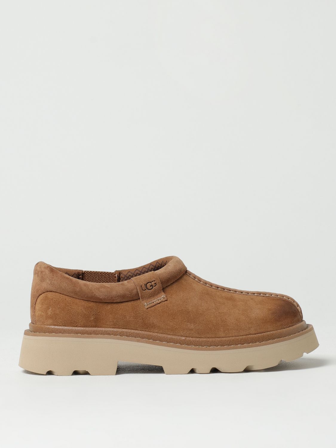 Ugg Tasman Lug Suede Mules In Brown