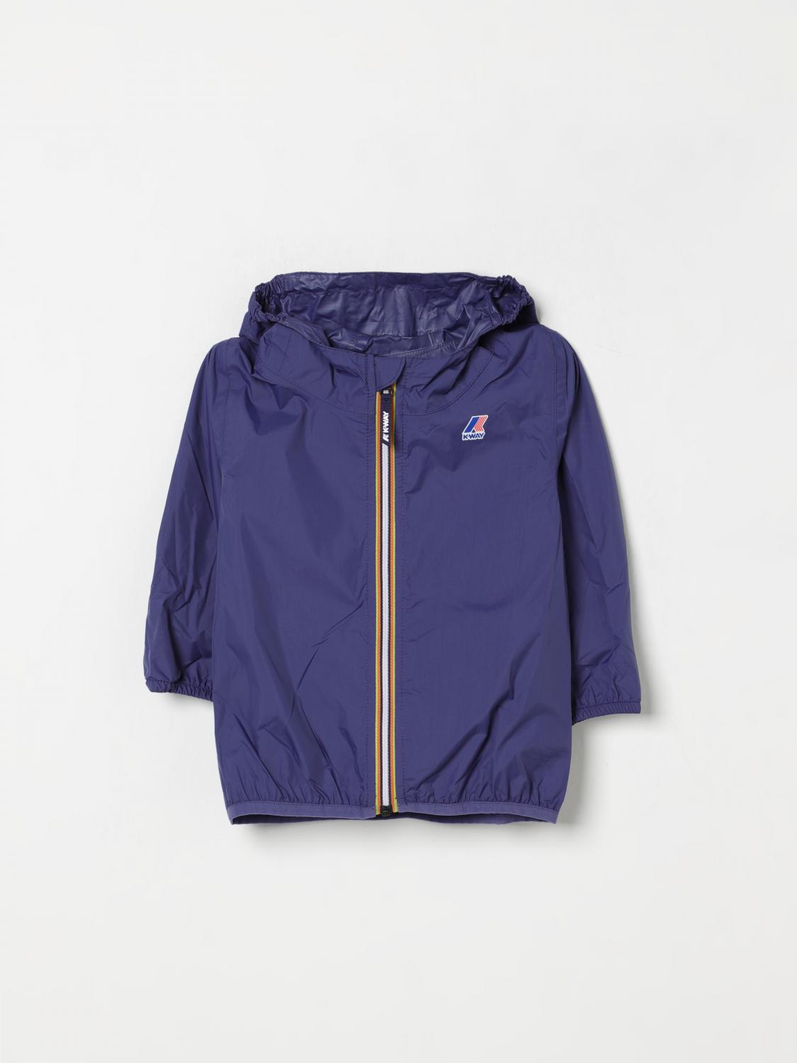 K-way Jacket Kids Color Blue In Blue