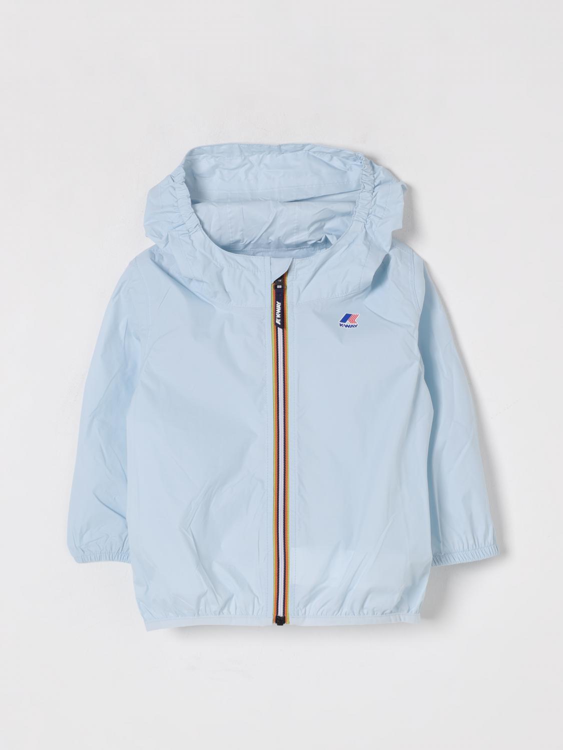 K-way Jacket Kids Color Sky Blue In Sky Blue