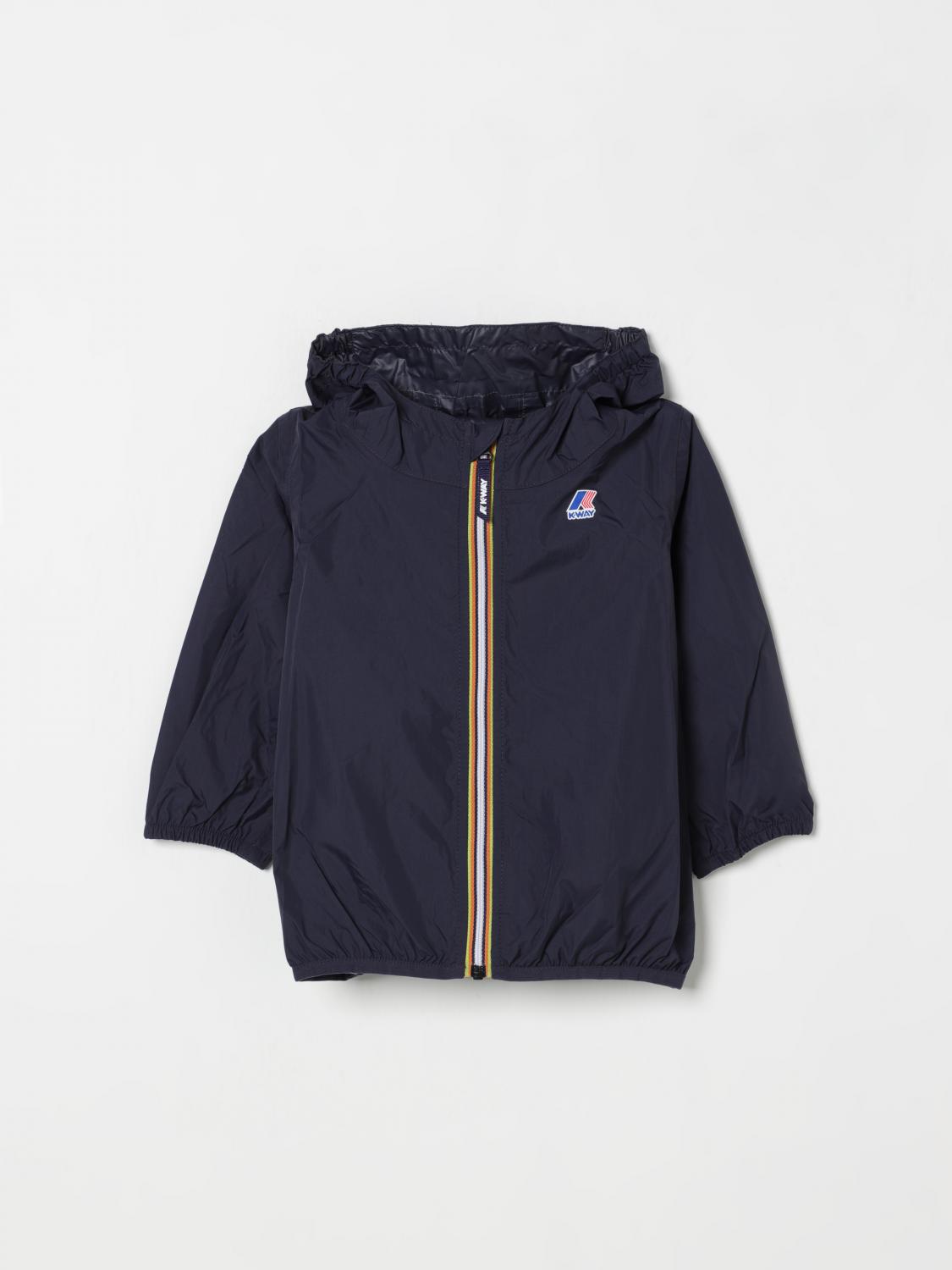 K-way Jacket Kids Color Navy In Navy