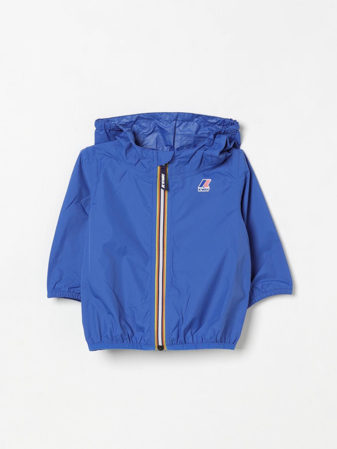 K-way Jacket Kids Color Royal Blue In Royal Blue