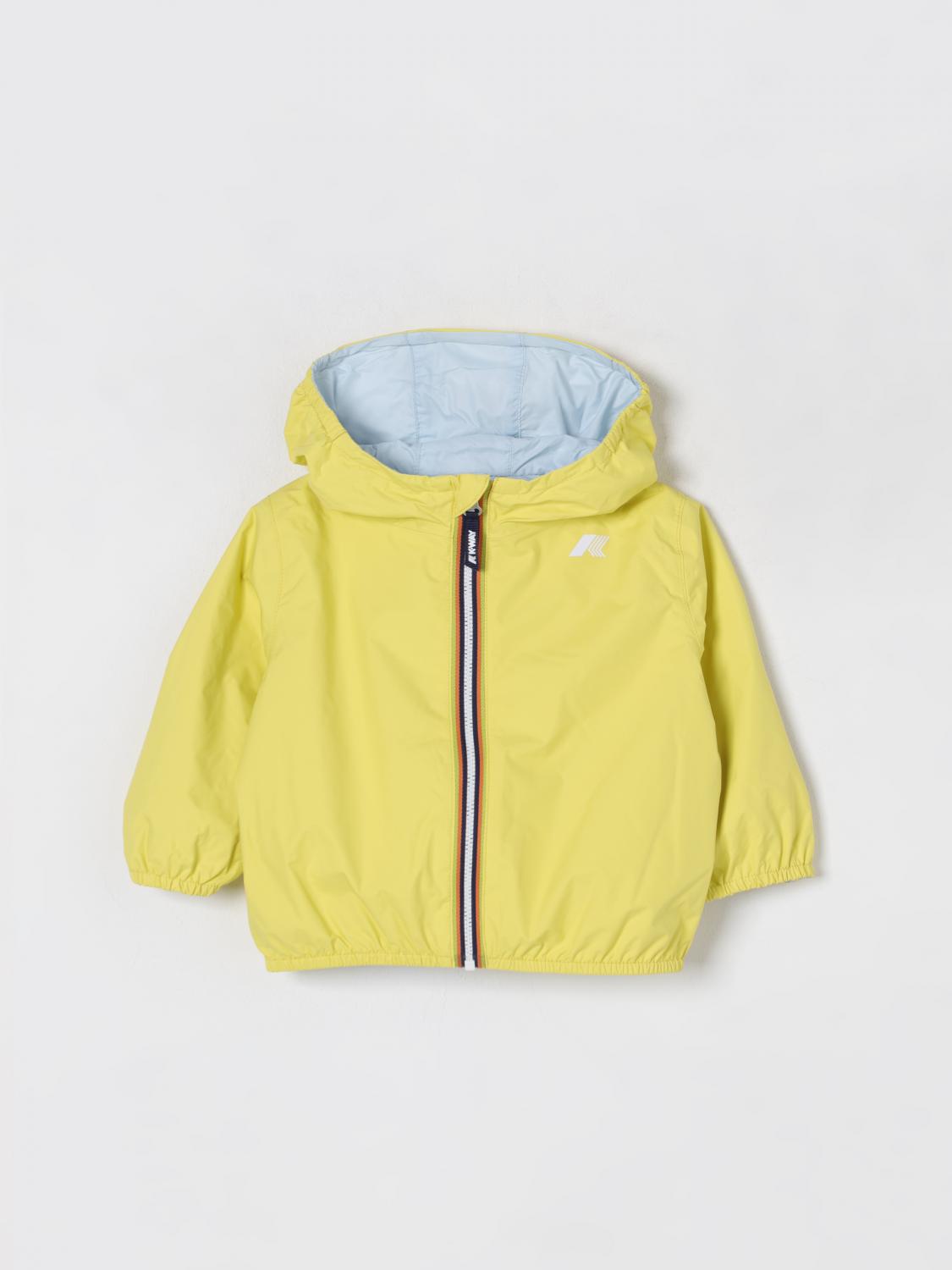 K-way Jacket Kids Color Yellow In Yellow