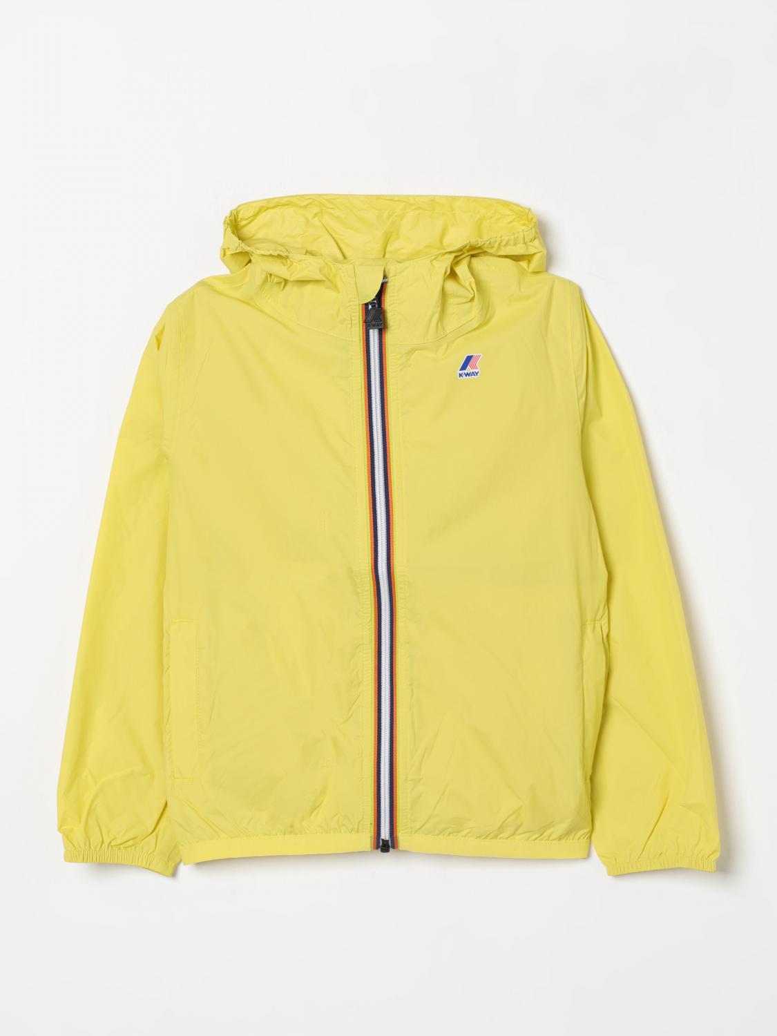 K-way Jacket Kids Color Yellow In Yellow