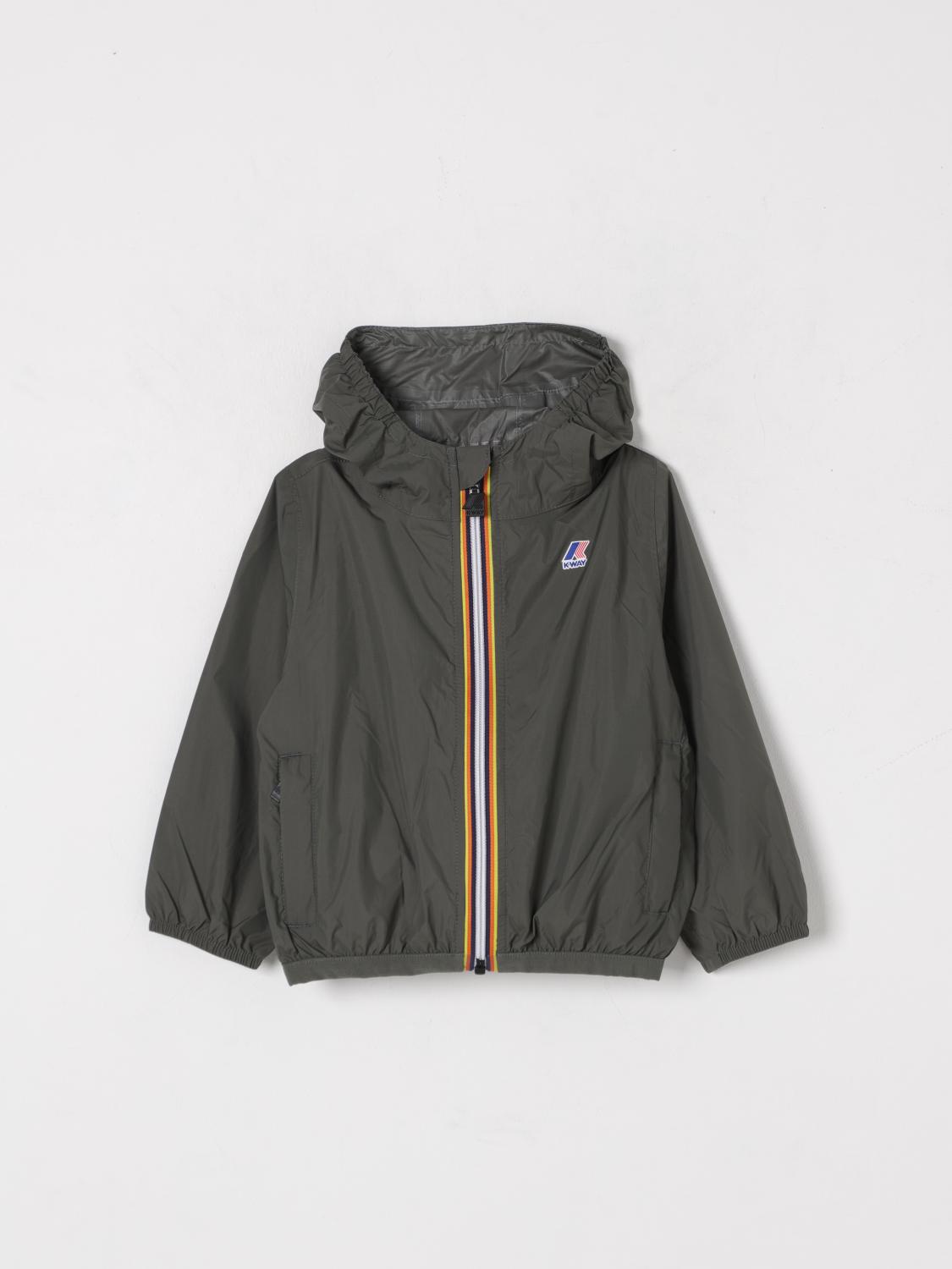 K-way Jacket Kids Color Military In Green