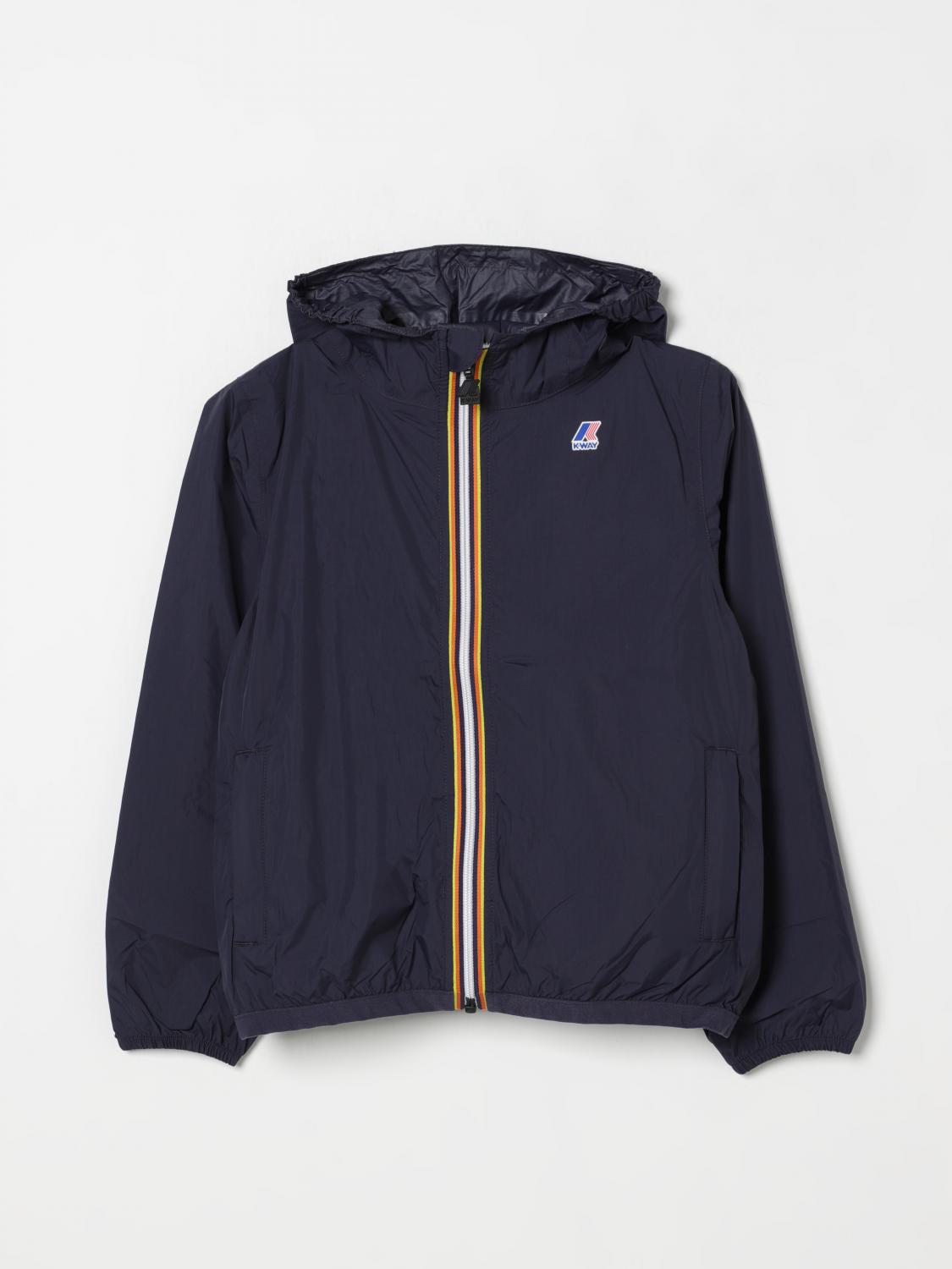 K-way Jacket Kids Color Navy In Navy
