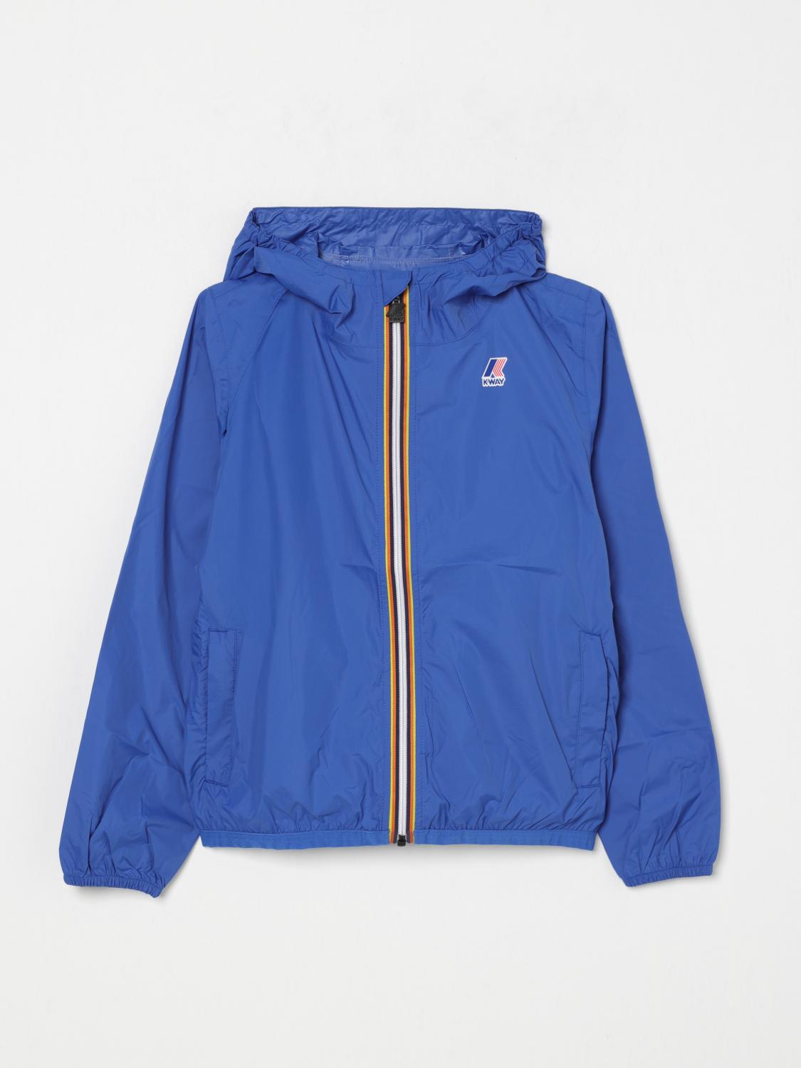 K-way Jacket Kids Color Royal Blue In Royal Blue