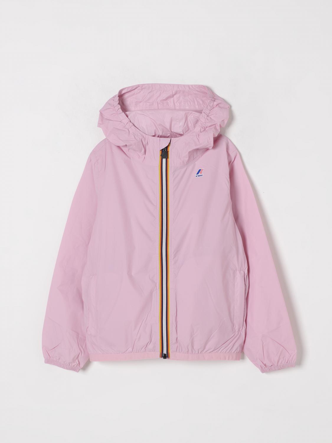 K-way Jacket Kids Color Pink In Lilac