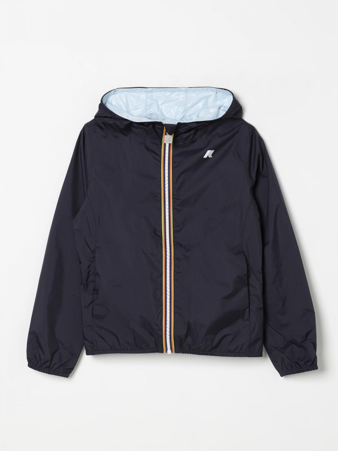 K-way Jacket Kids Color Blue In Blue