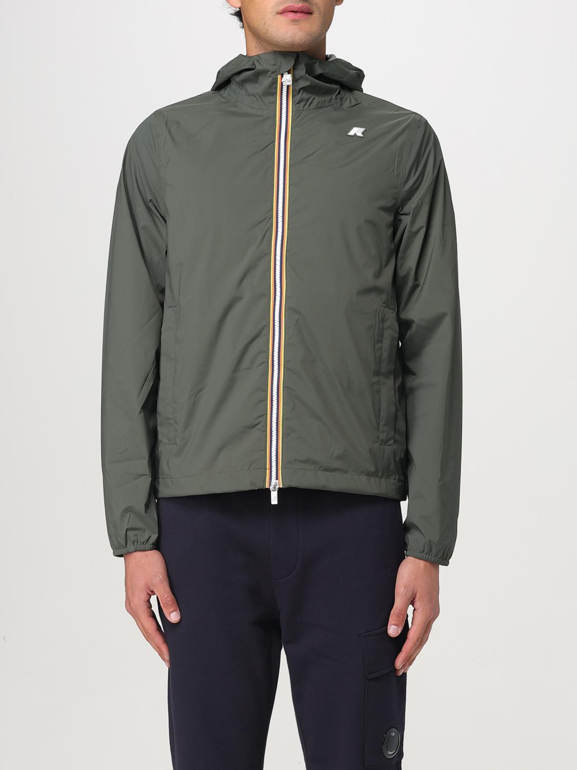 K-way Jacket Men Color Green In Green