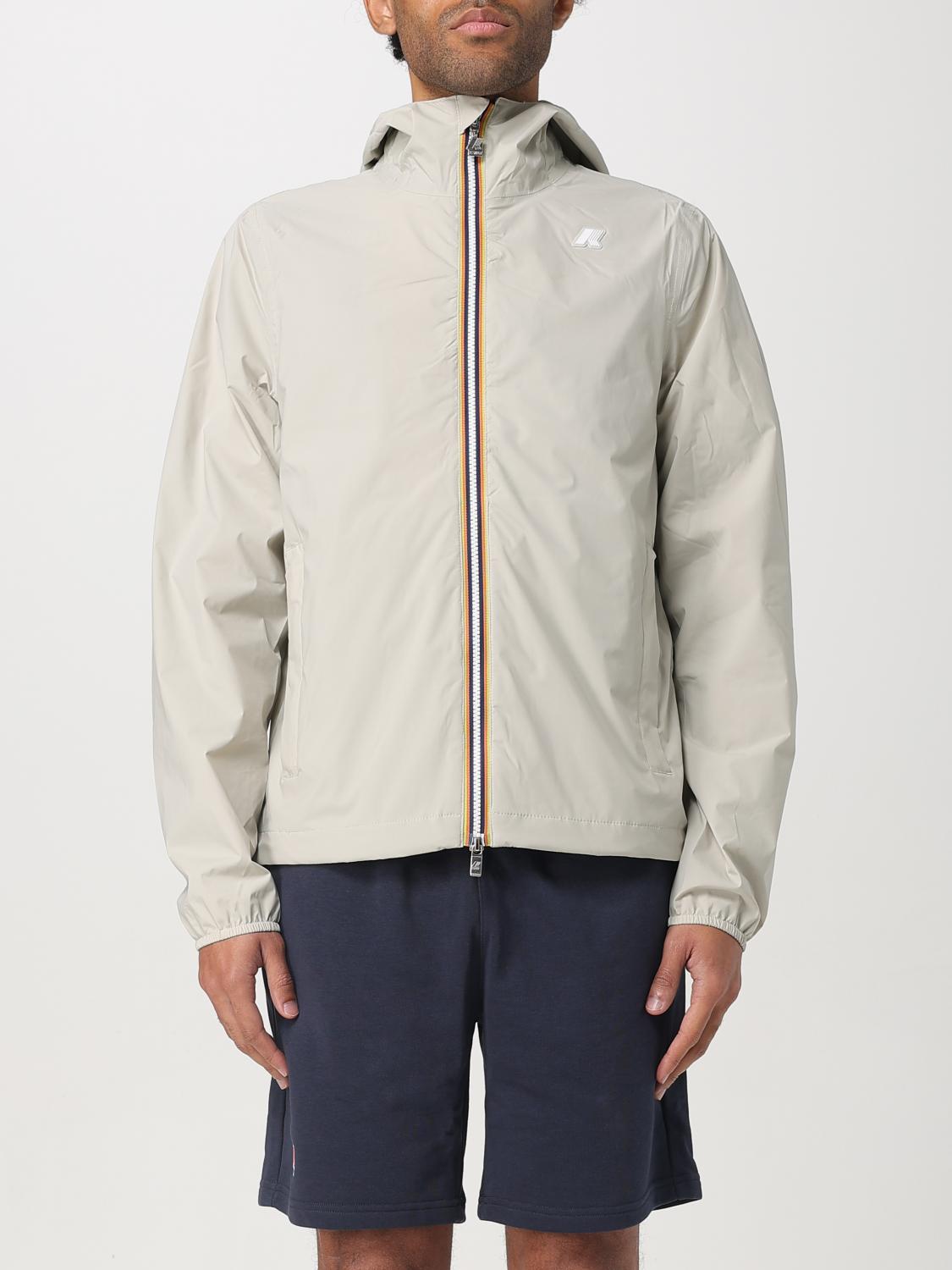 K-way Jacket Men Color Beige In Beige