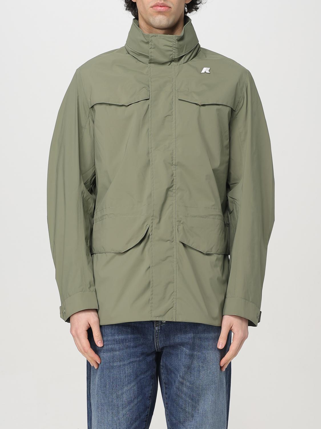 K-way Jacket Men Color Military In Military