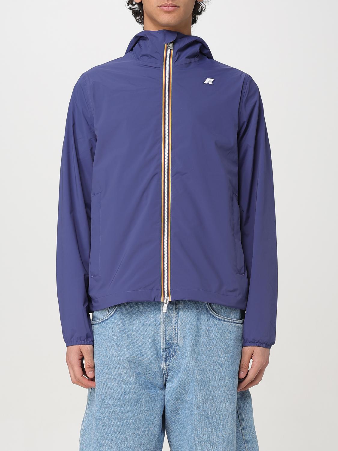 K-way Jacket Men Color Blue In Blue 1