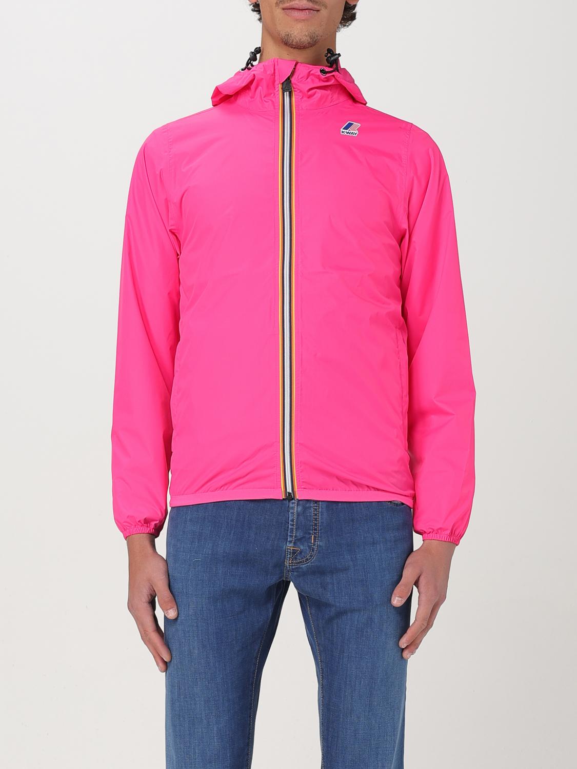 K-way Jacket Men Color Pink In Pink