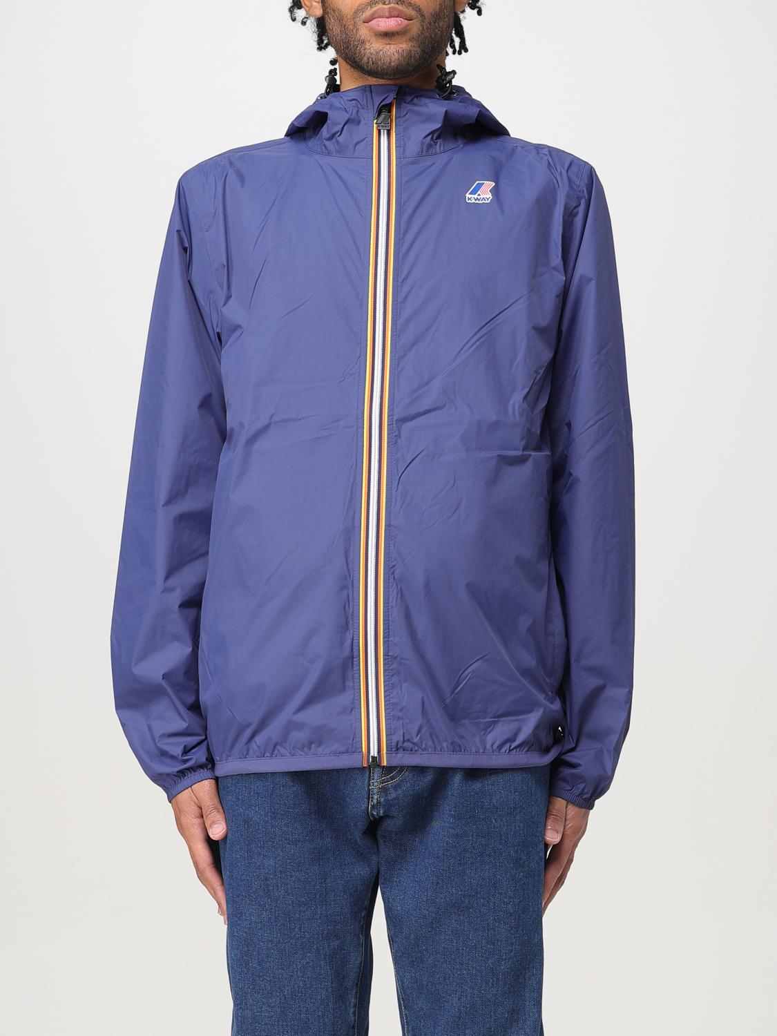 K-way Giubbino Jack Stretch Blue Deep Cobalt In Denim