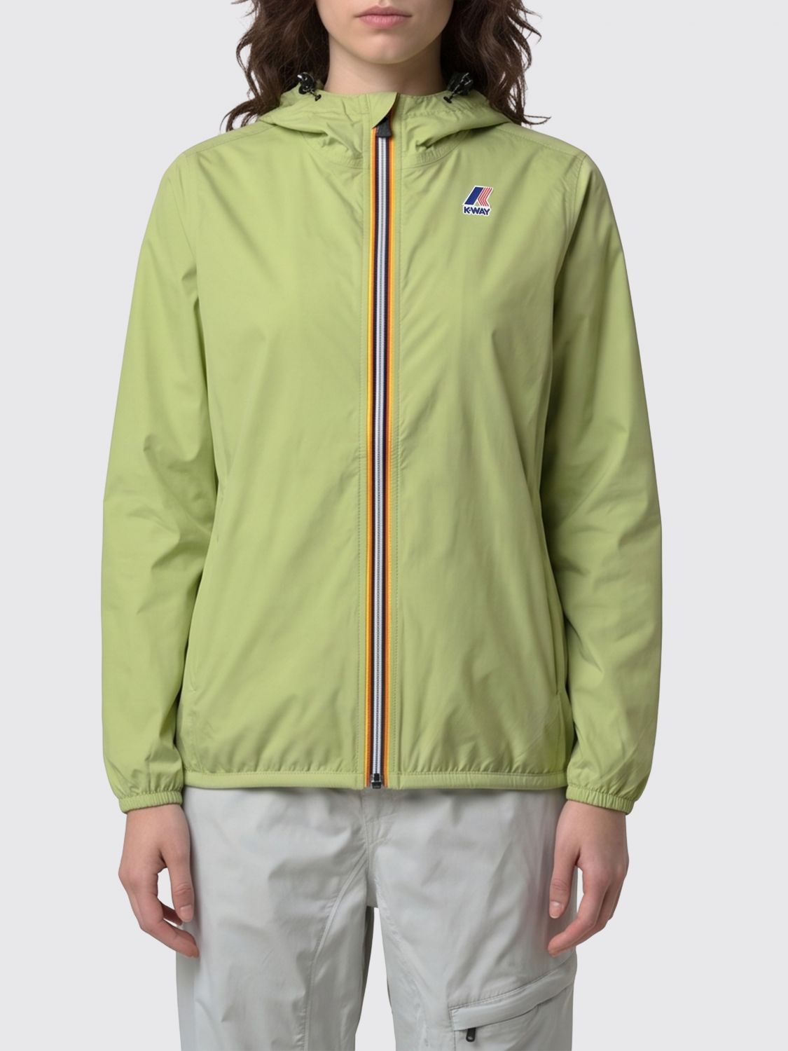 K-WAY Giubbotto con cappuccio in nylon
