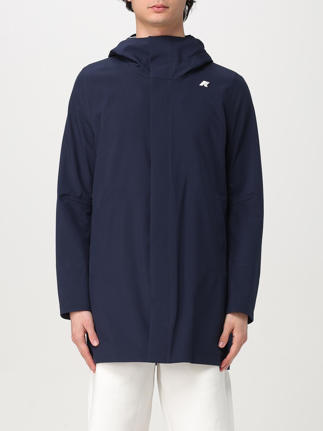 K-way Jacket Men Color Blue In Blue