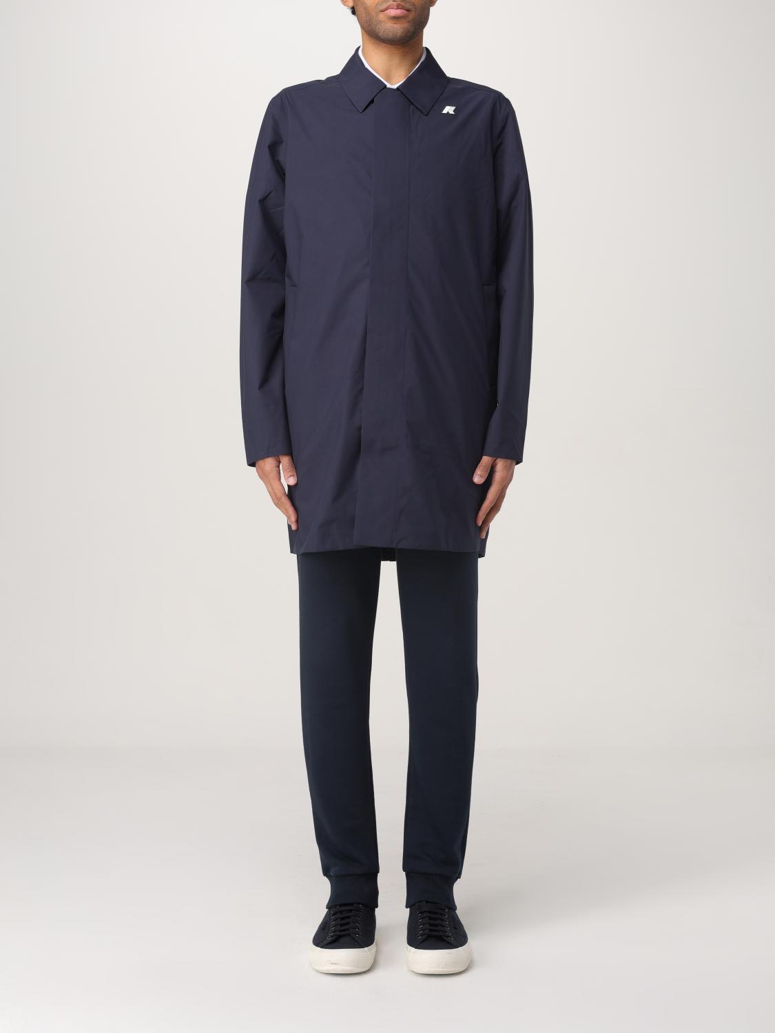 K-way Jacket  Men Color Blue In Blue