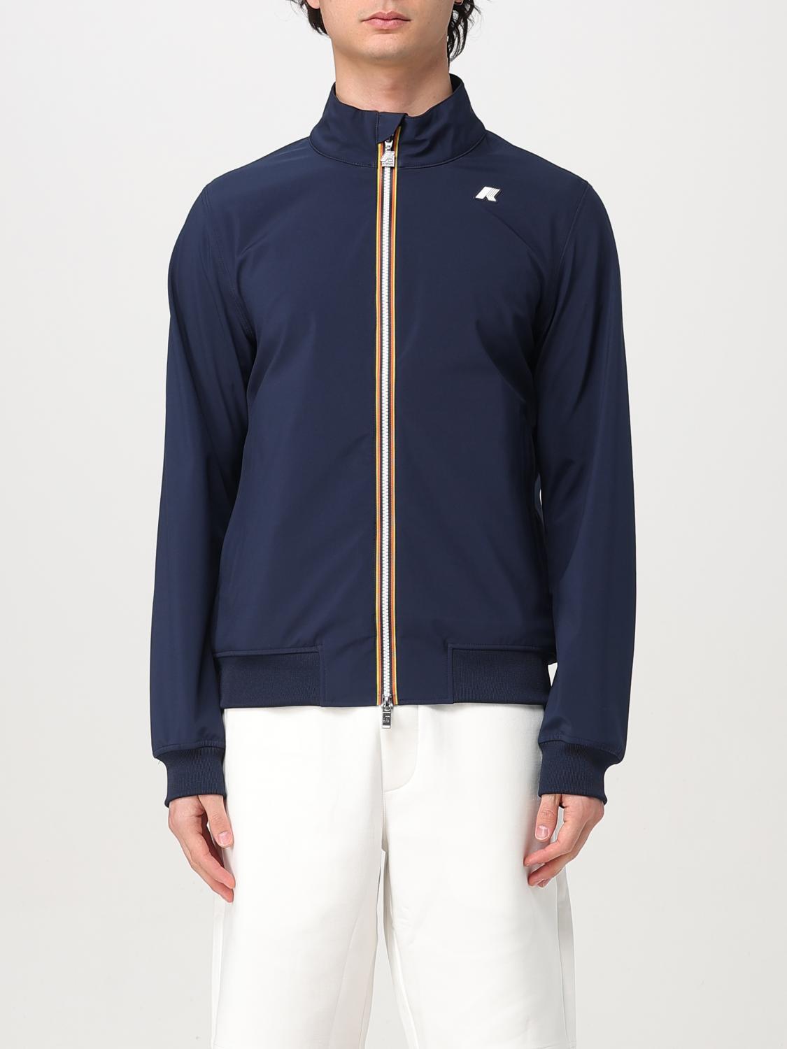 K-way Jacket  Men Color Blue In Blue