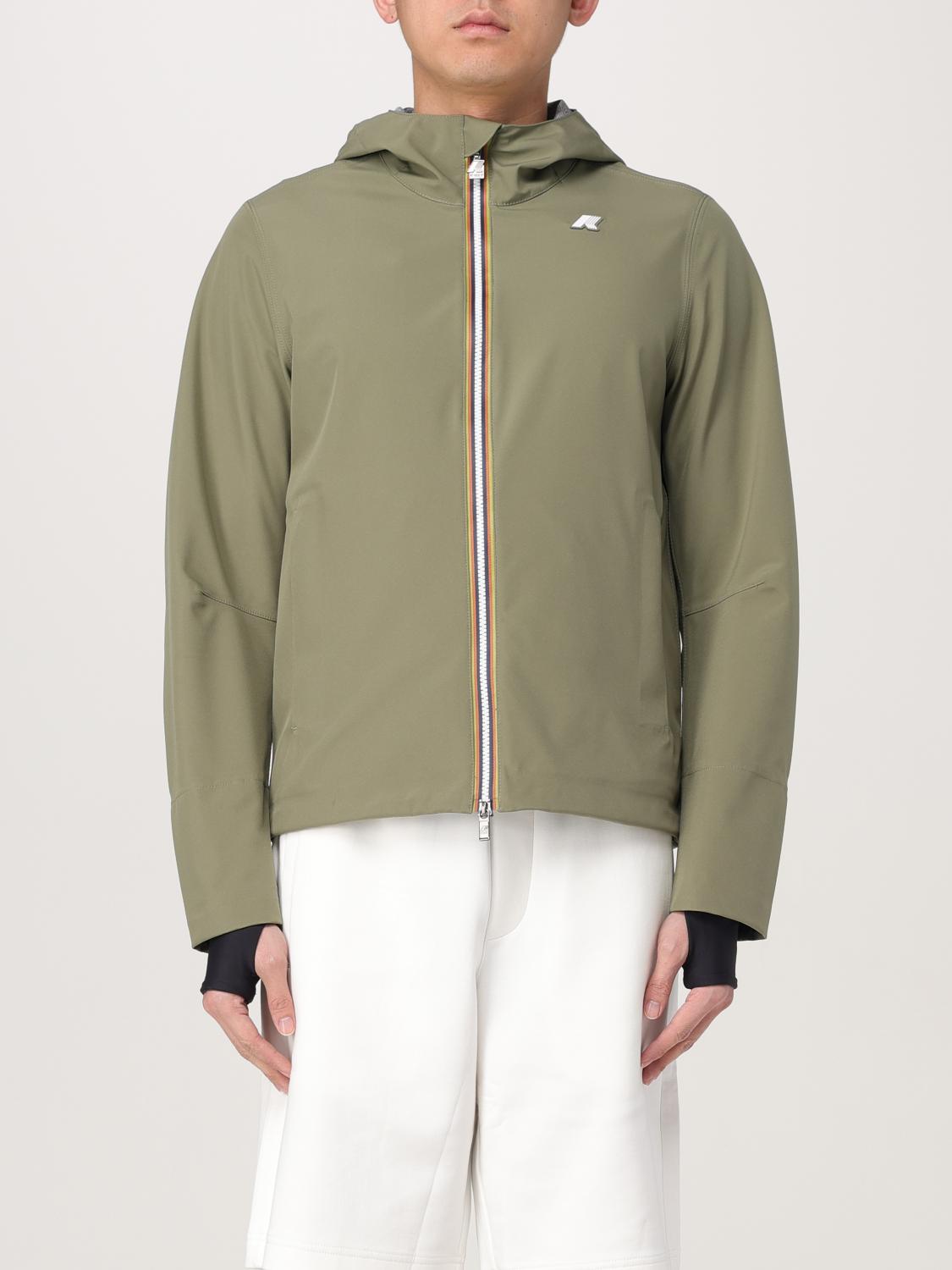 K-way Jacket Men Color Military In Military
