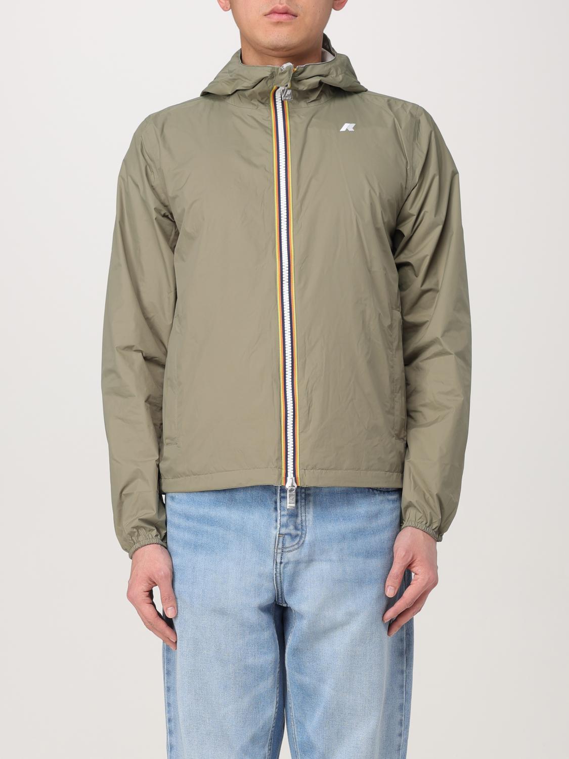 K-way Jacket Men Color Military In Military