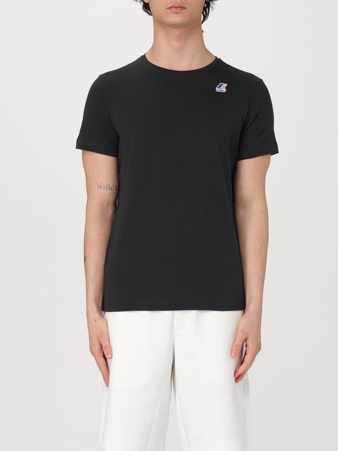 K-way T-shirt  Men Color Black In Black