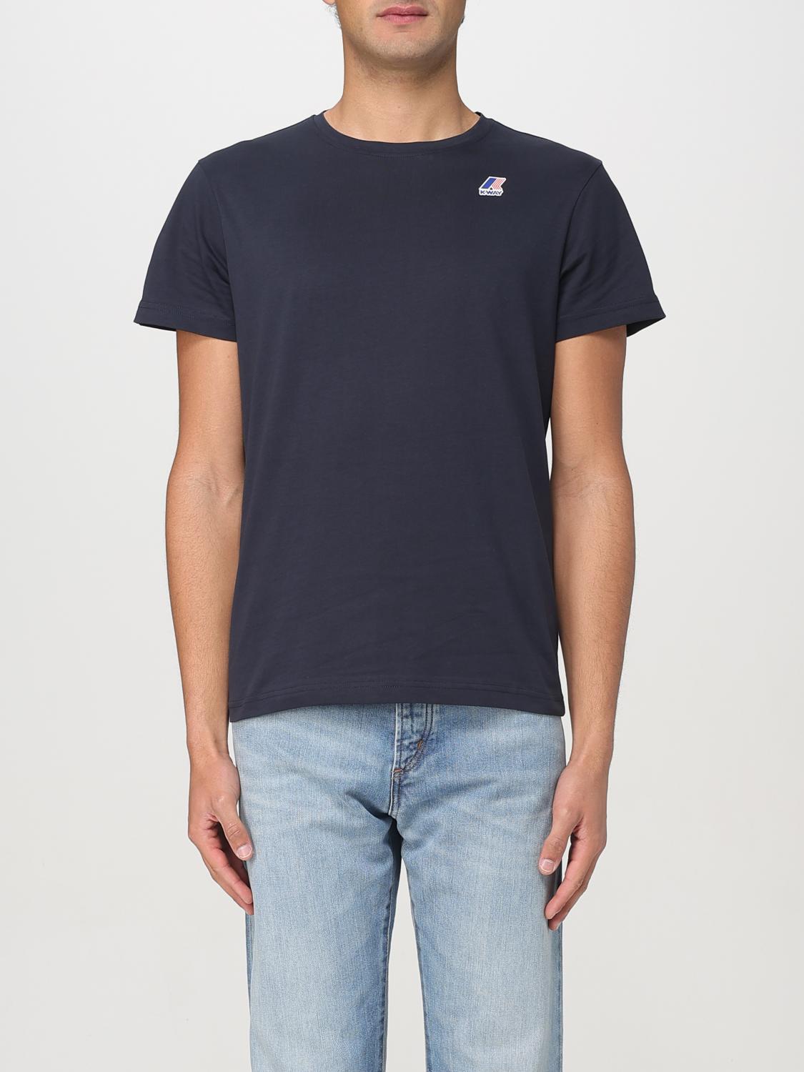 K-way "the Real Edouard" Cotton T-shirt In Blue