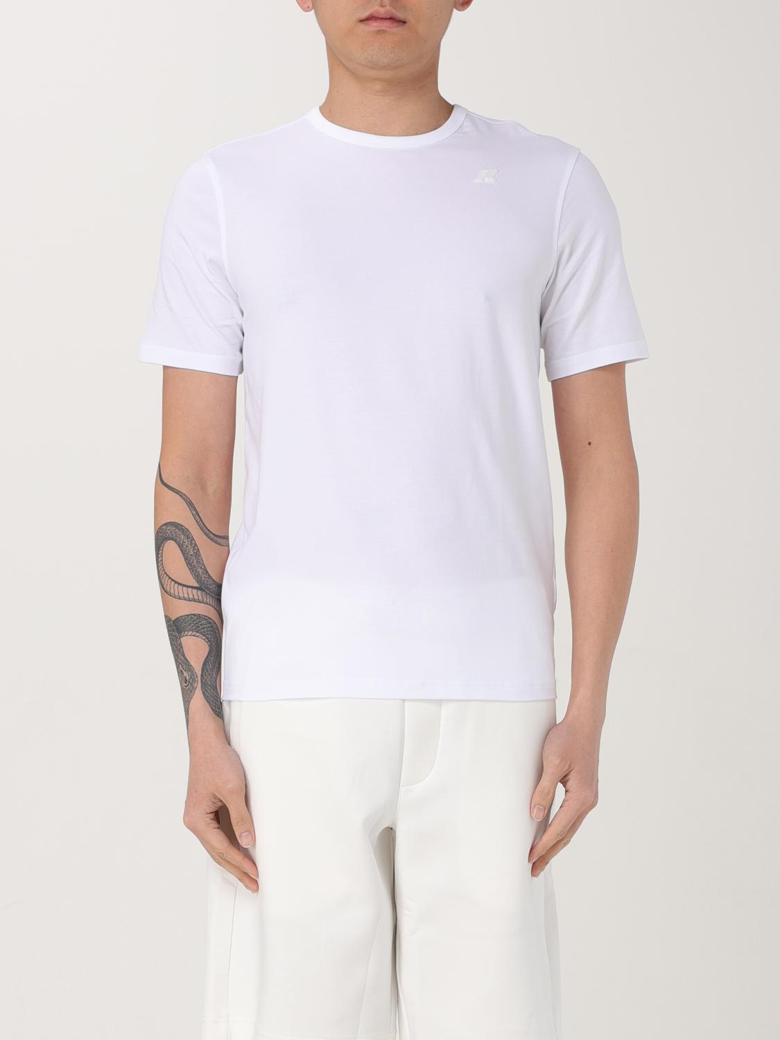 K-way Odom Letitrain Cotton Crew-neck T-shirt In White