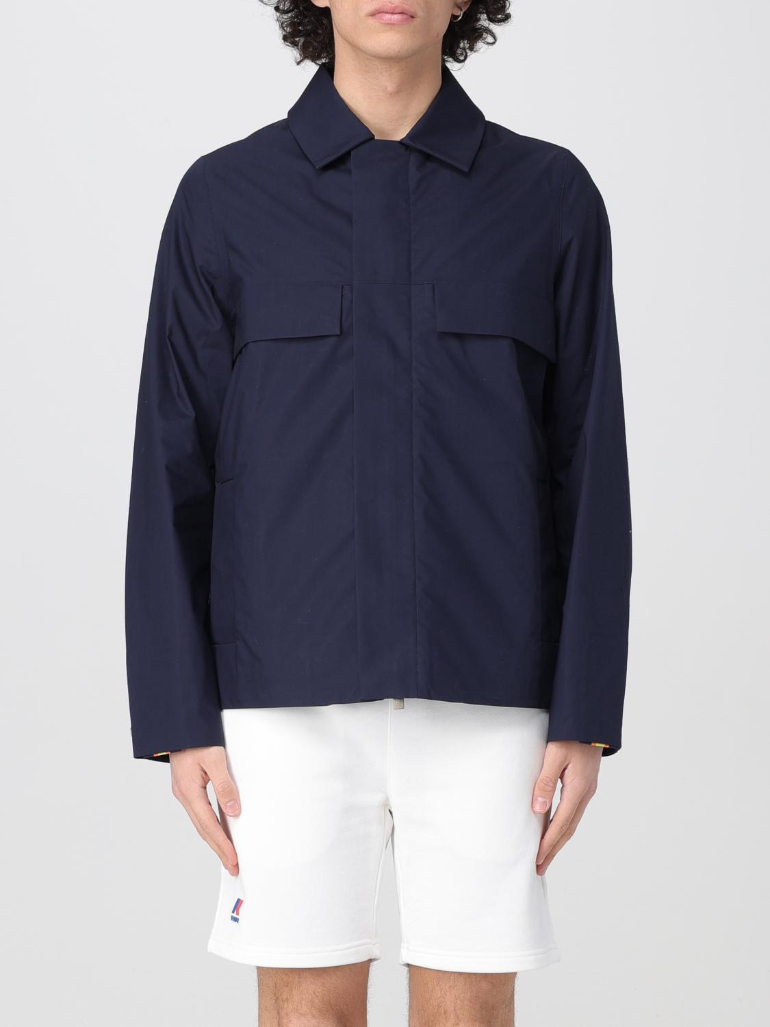 K-way Orion 3l Poplin Down Jacket In Blue