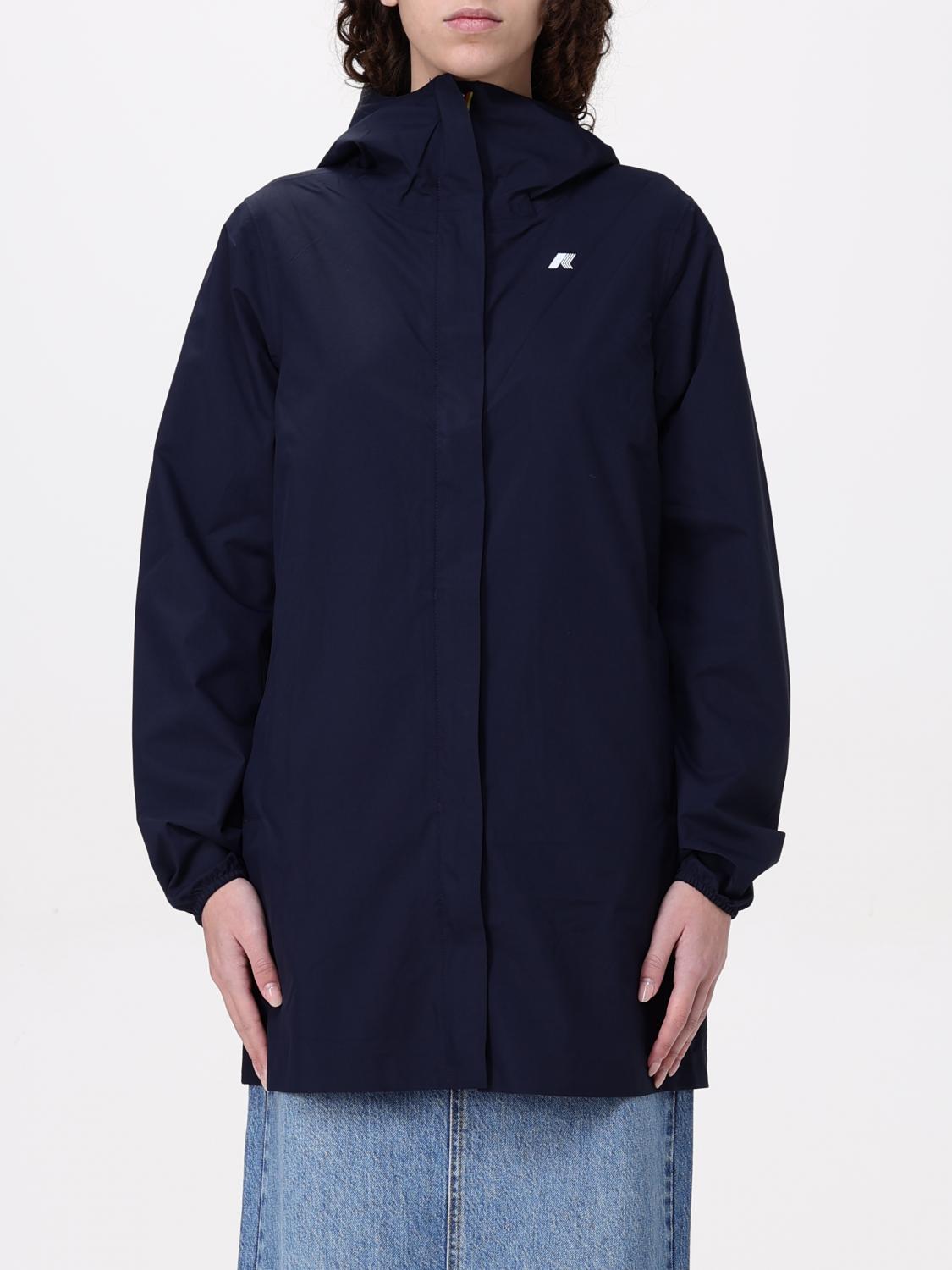 Shop K-way Jacket  Woman Color Blue