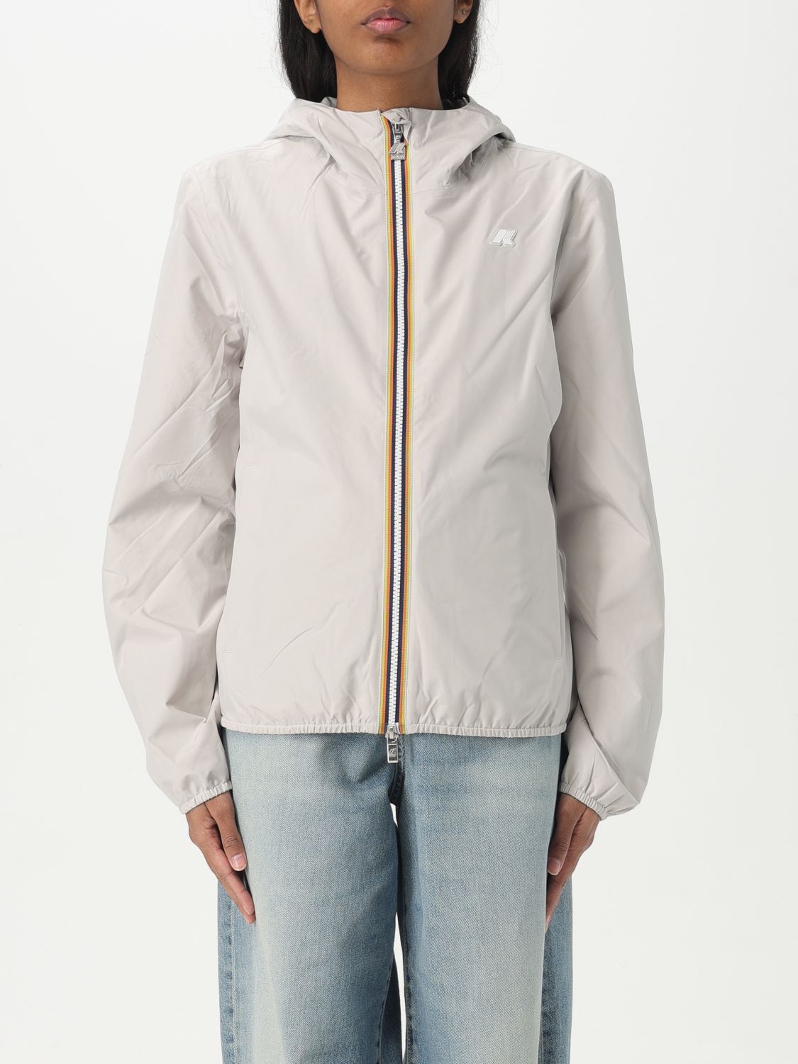 K-way Coat Woman Color Beige In Beige