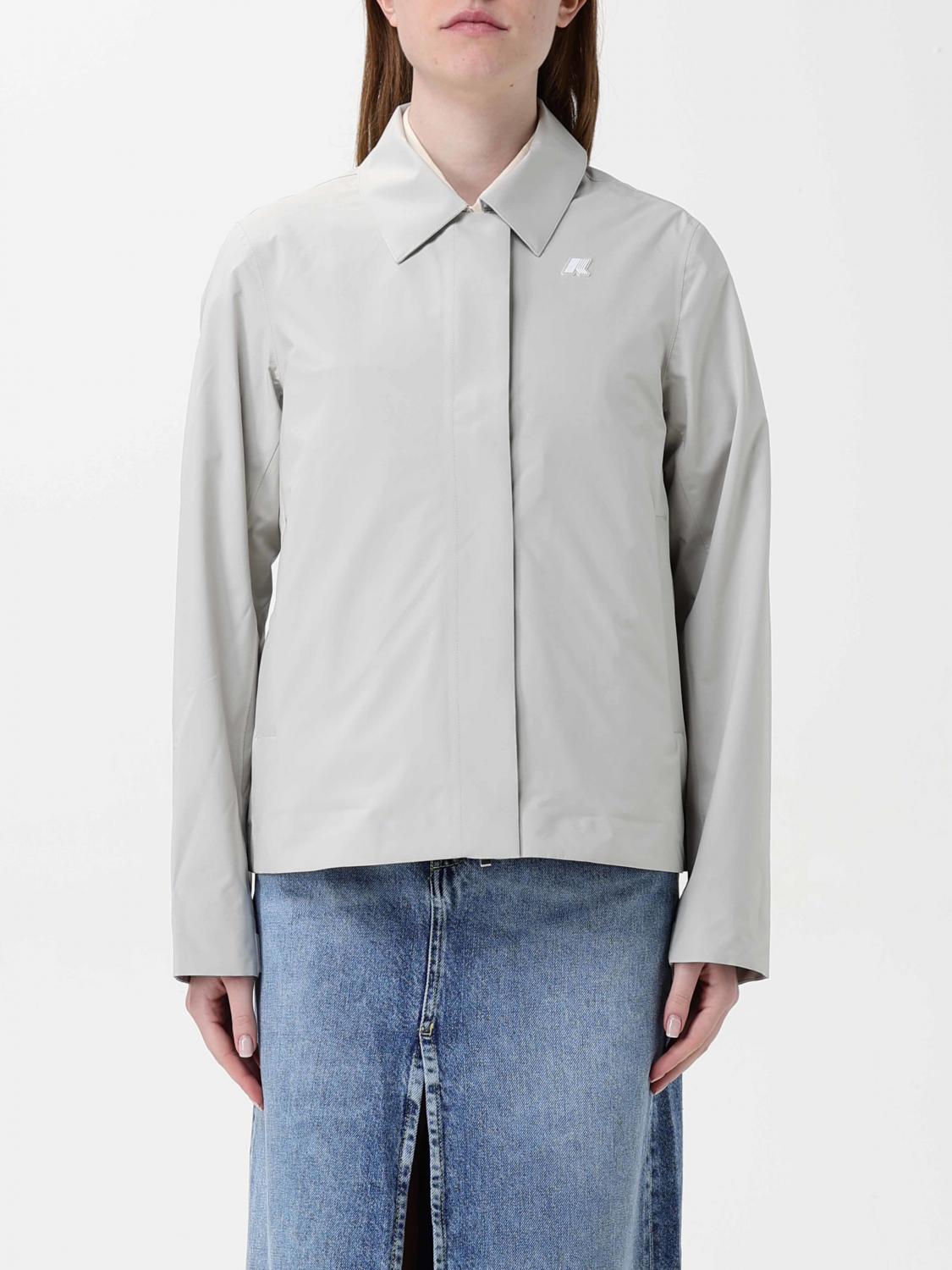 K-way Jacket Woman Color Beige In Beige