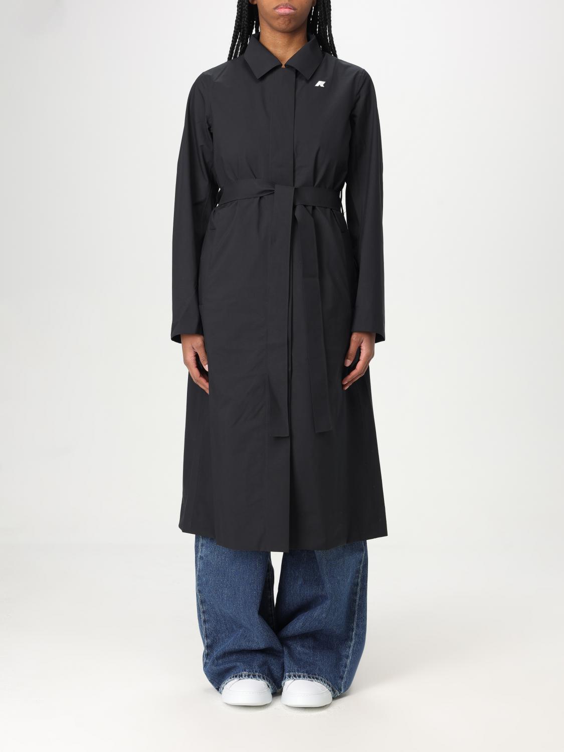 K-way Jacket Woman Color Black In Black