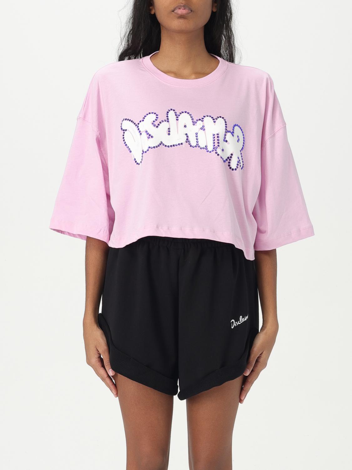 Disclaimer T-shirt Damen Farbe Pink In Pink