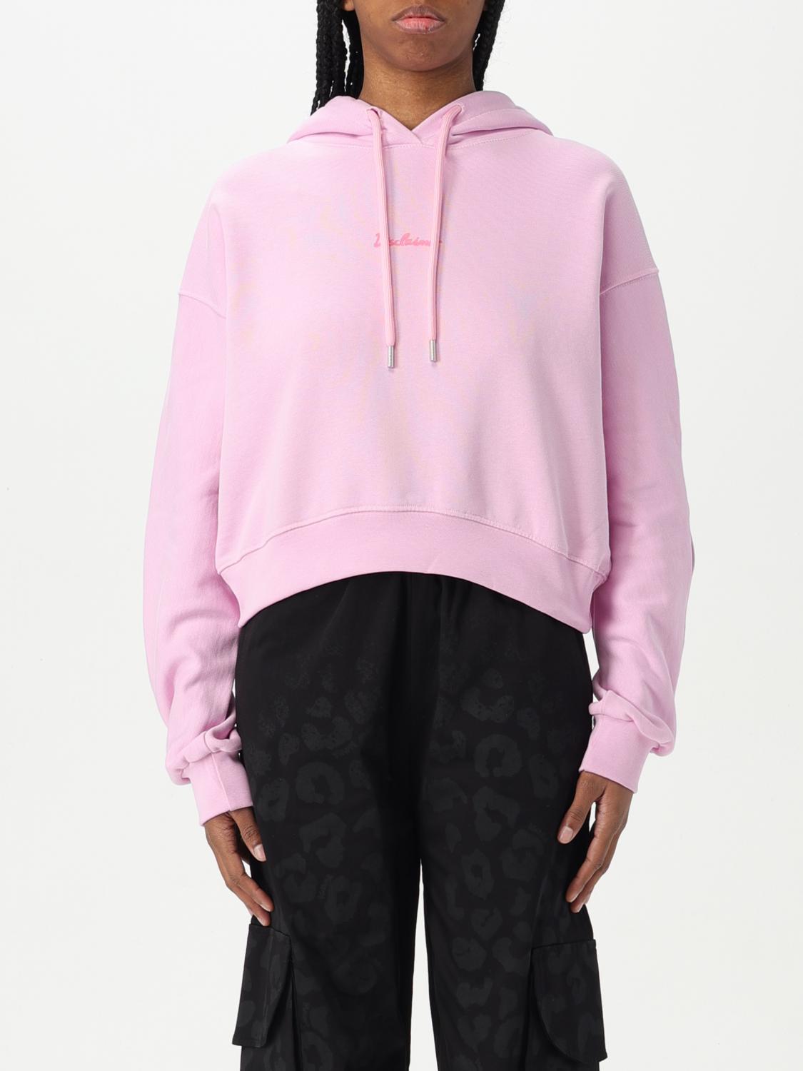 Disclaimer Sweatshirt Woman Color Pink In Pink