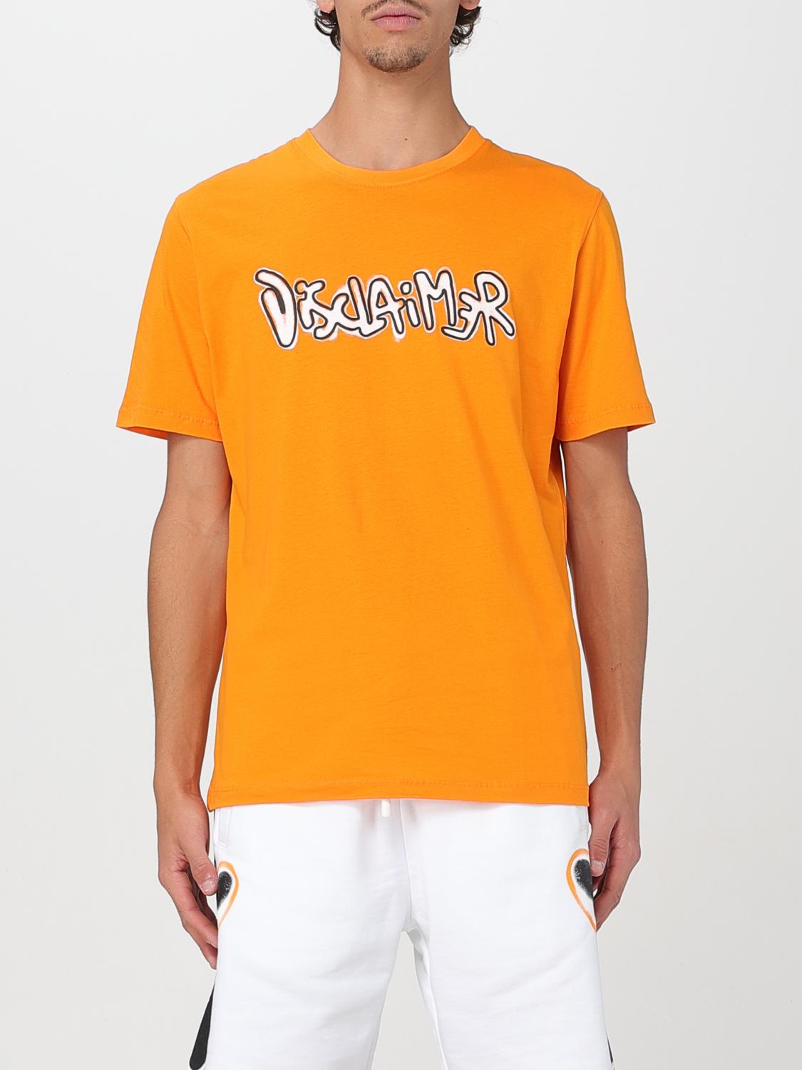 Disclaimer T-shirt Men Color Orange