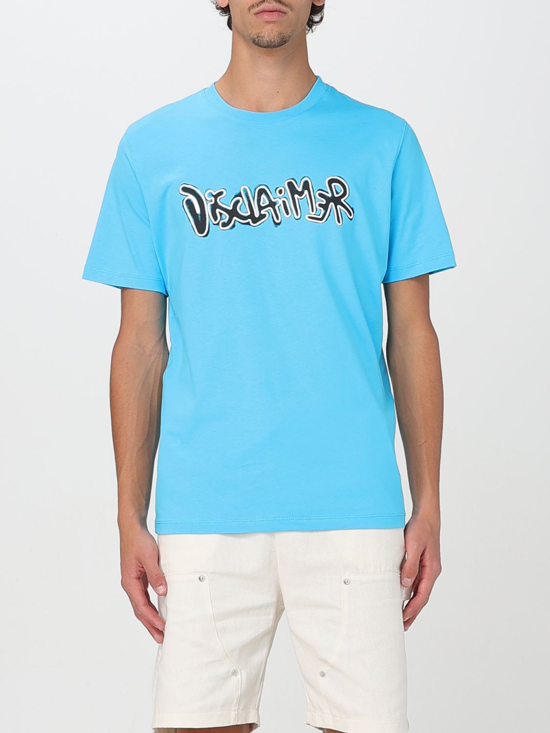 Disclaimer T-shirt  Men Color Turquoise