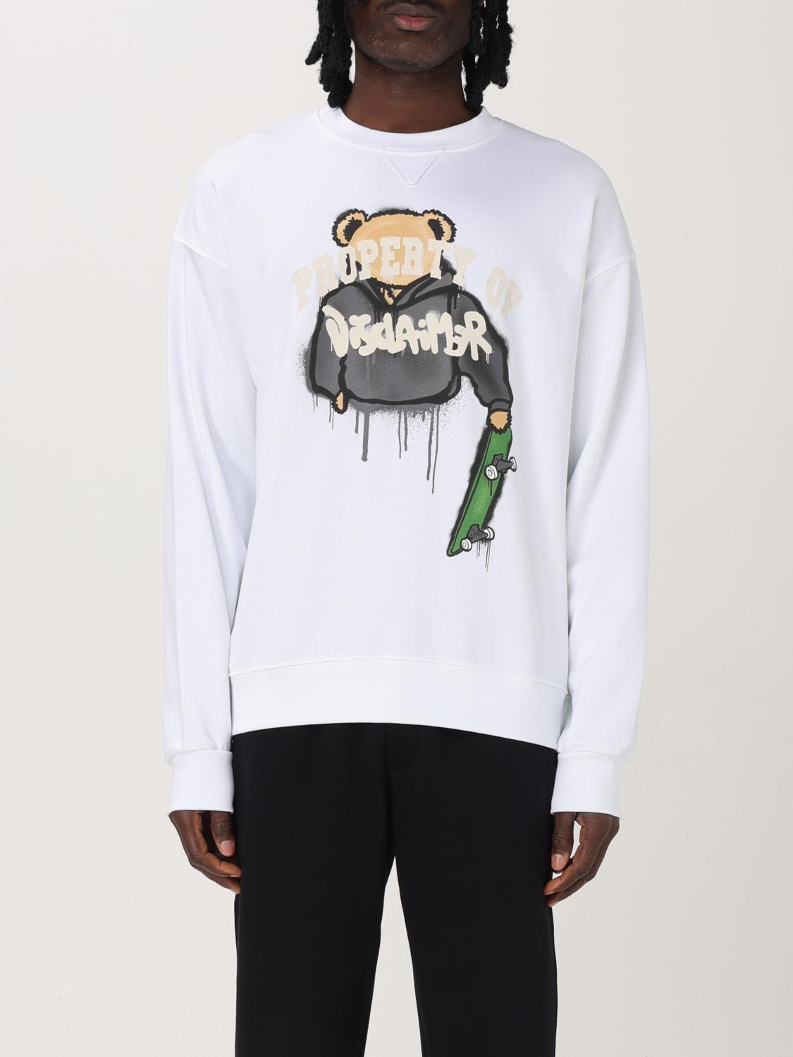 Disclaimer Bear-print Sweatshirt In White