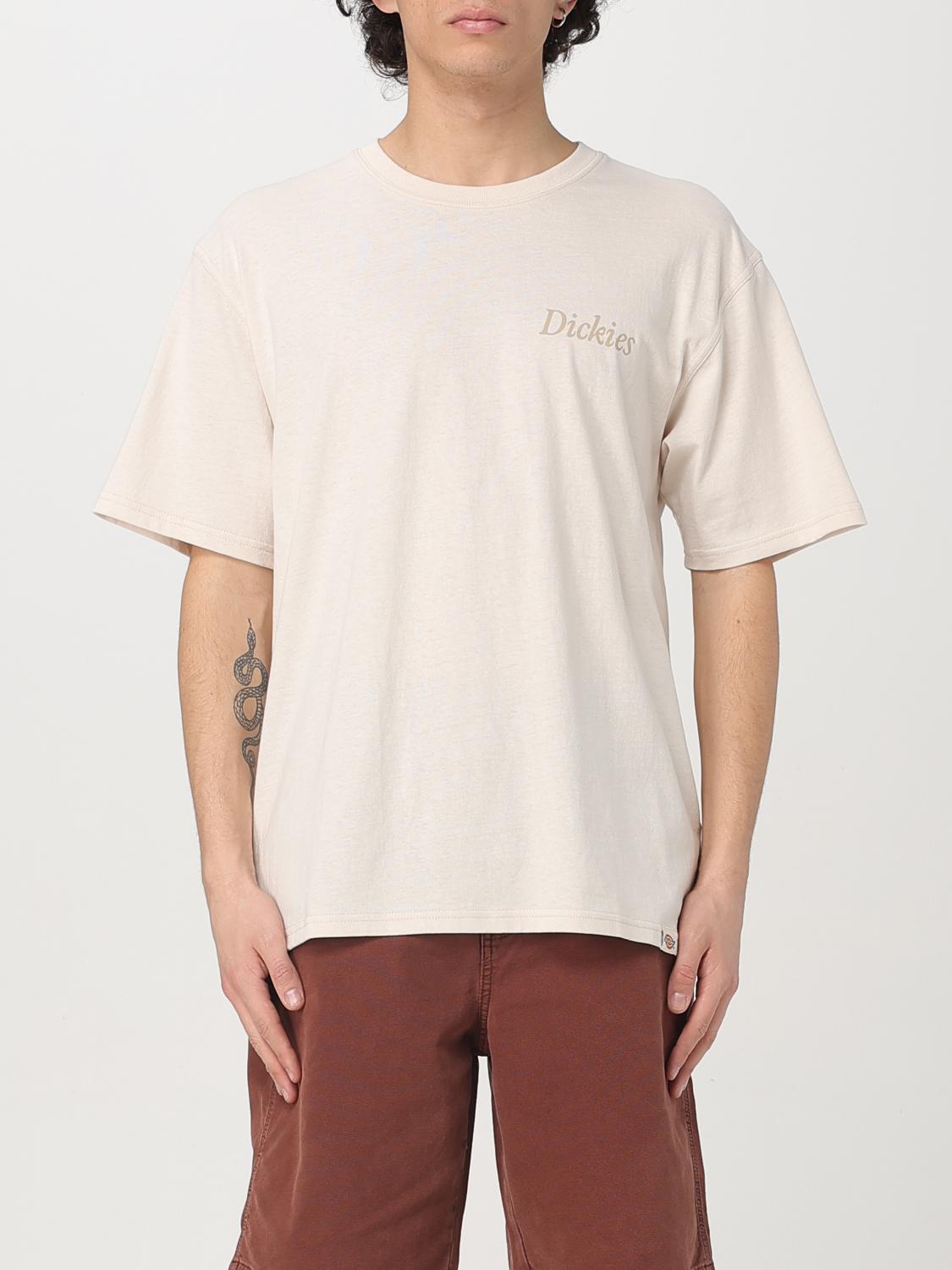 Dickies T-shirt Men Color Yellow Cream In Yellow Cream