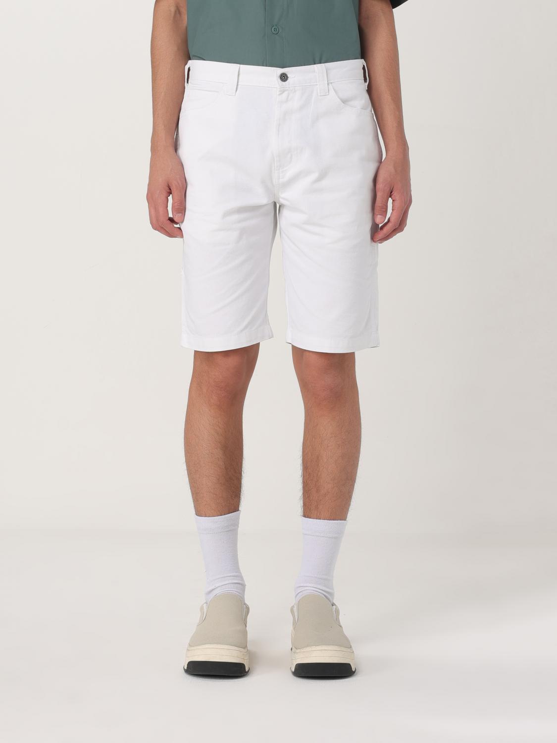 Dickies Cotton Duck Shorts With Multiple Pockets In White