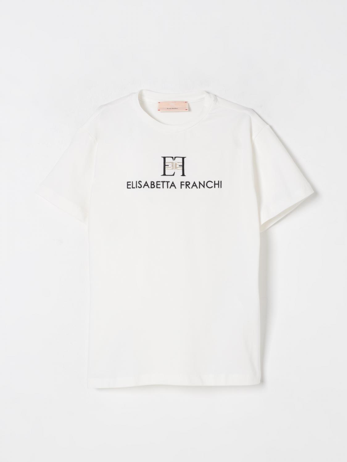 ELISABETTA FRANCHI LA MIA BAMBINA T-SHIRT ELISABETTA FRANCHI LA MIA BAMBINA KIDS COLOR YELLOW CREAM 427526090