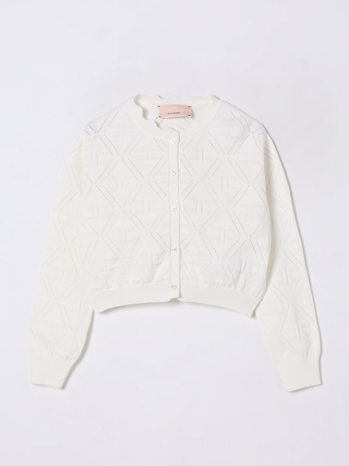 Elisabetta Franchi La Mia Bambina Sweater  Kids Color White