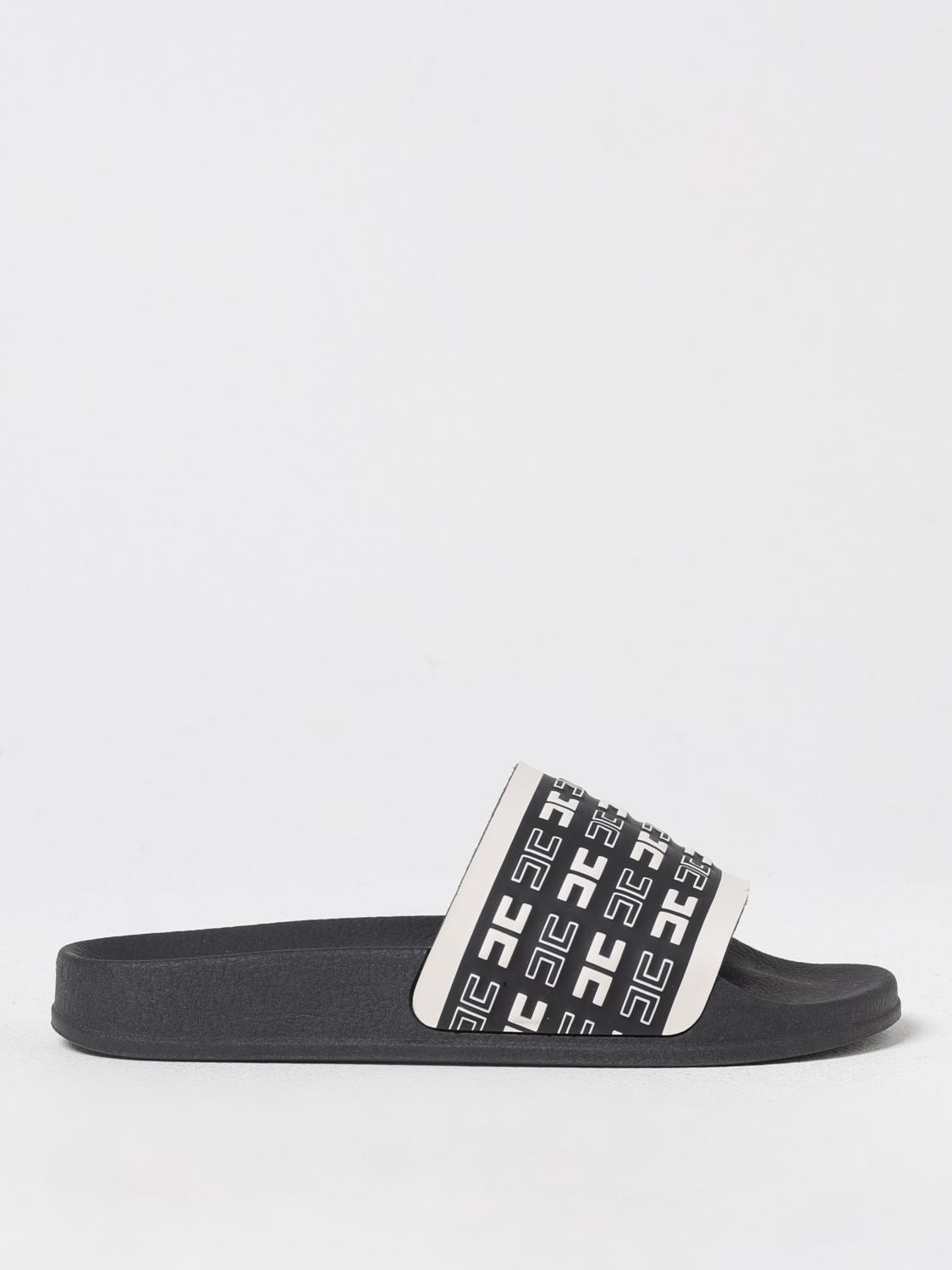 Elisabetta Franchi La Mia Bambina Ciabatte Con Logo In Black