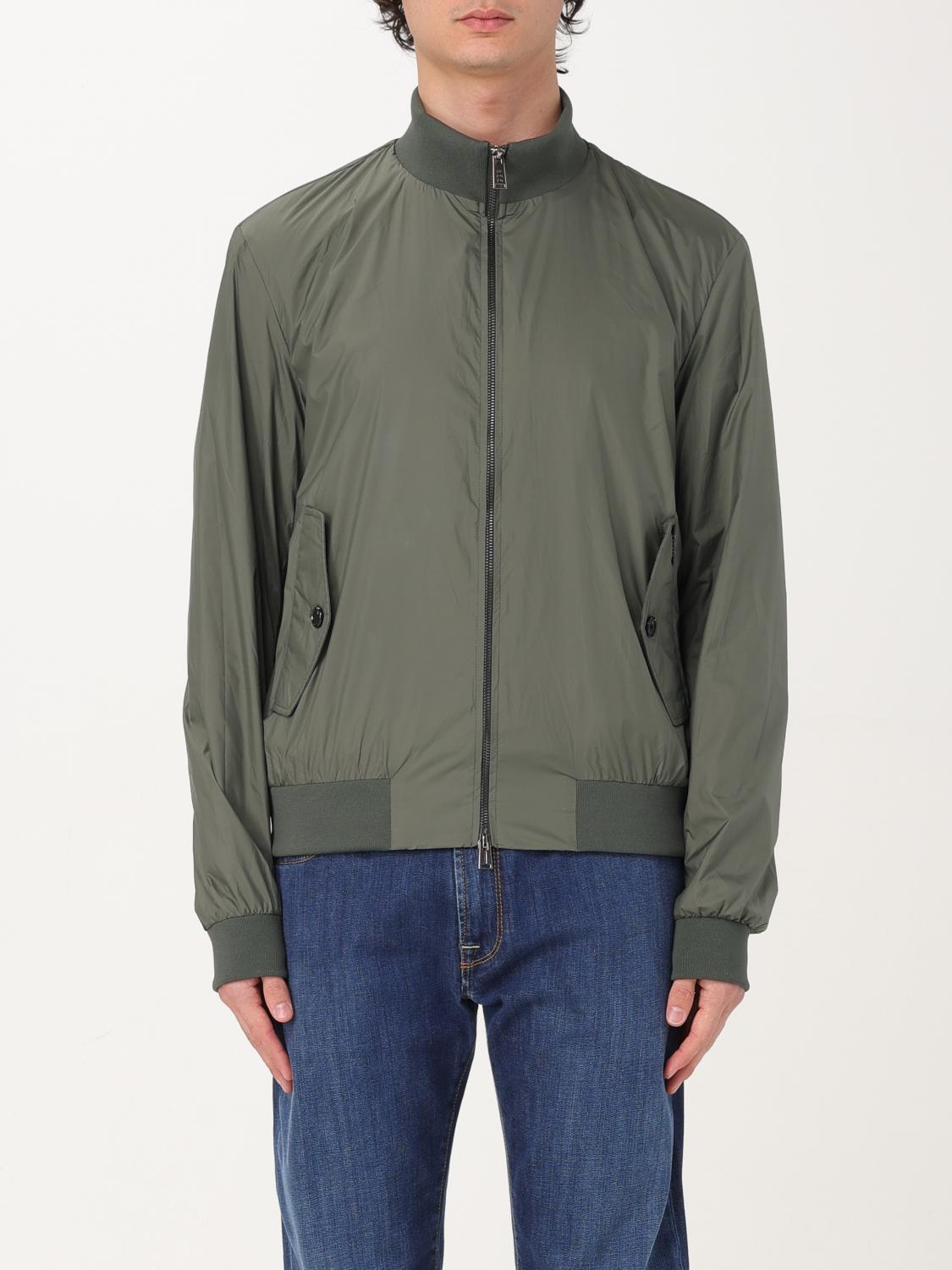 Add Dark Green Casual Jacket In Military