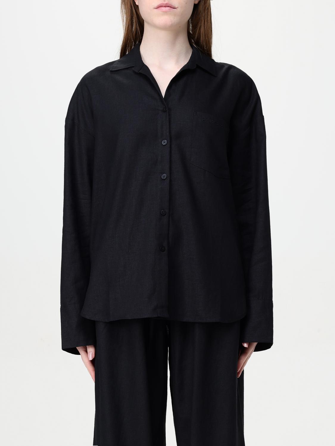 Shop Emporio Armani Shirt Swimwear Woman Color Black In Schwarz