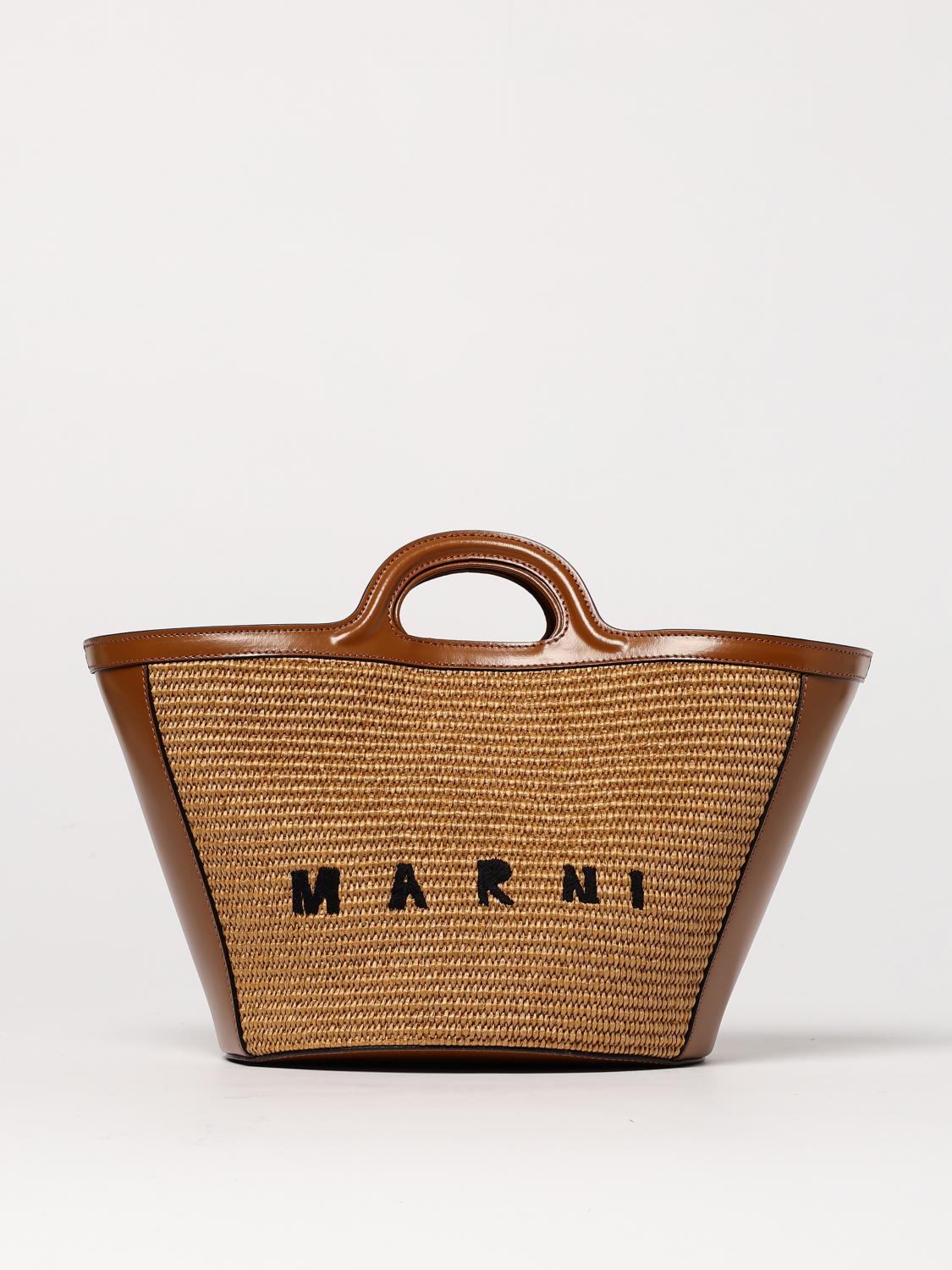Shop Marni Handbag Woman Color Natural