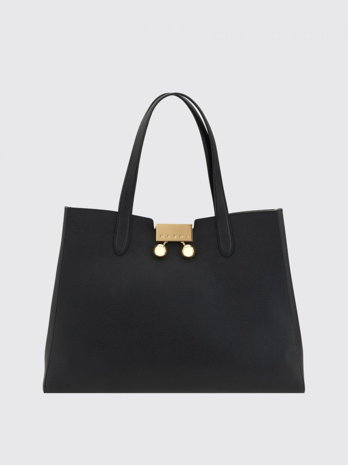 Shop Marni Tote Bags  Woman Color Black