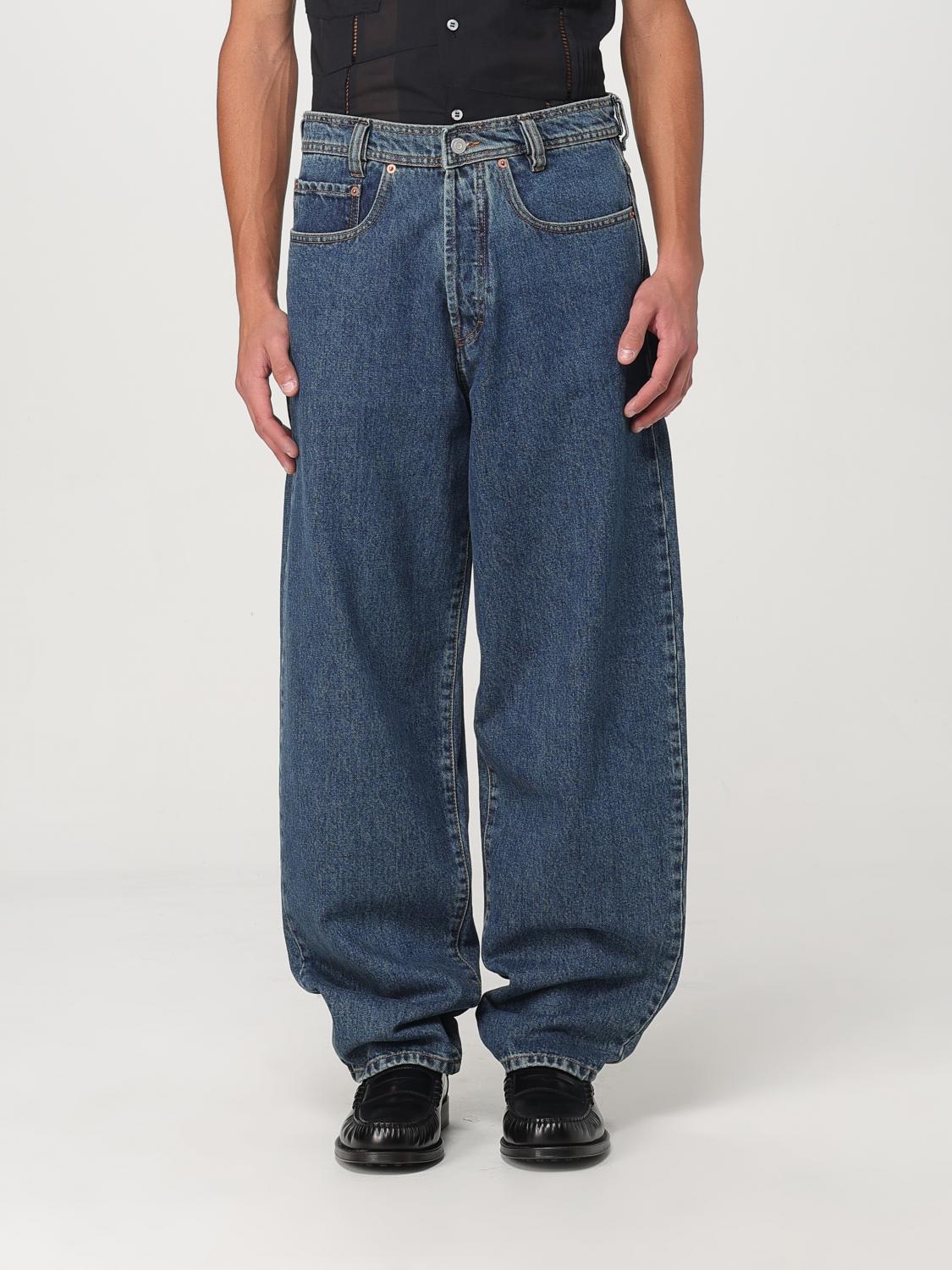 Magliano Sturdy Jeans With Belt Loops And Contrast Stitching In Denim